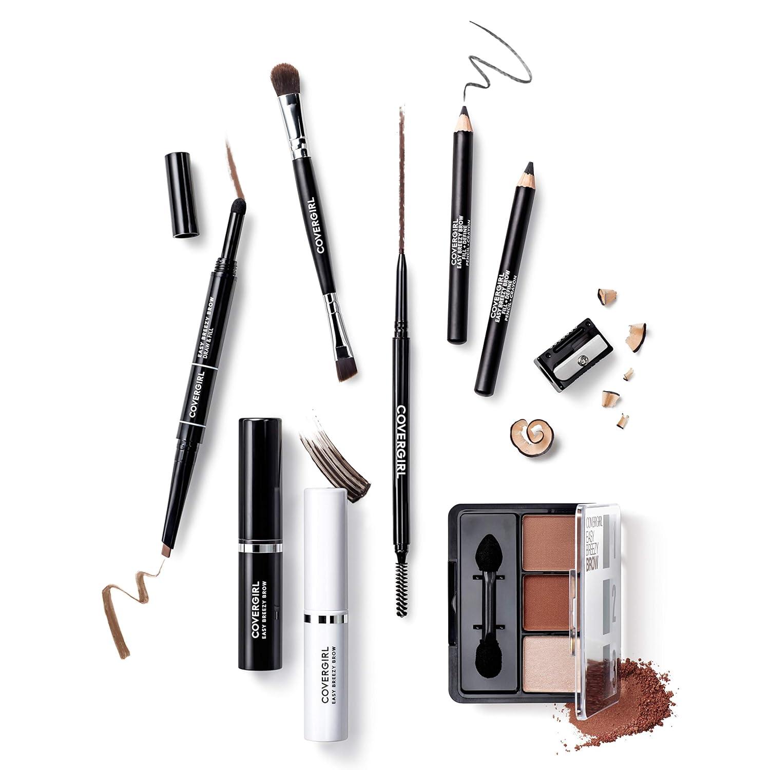 imageCOVERGIRL Easy Breezy Brow Draw amp Fill easy shaping amp defining your brows retractable pencil sets in place 100 CrueltyFree200 Honey Brown