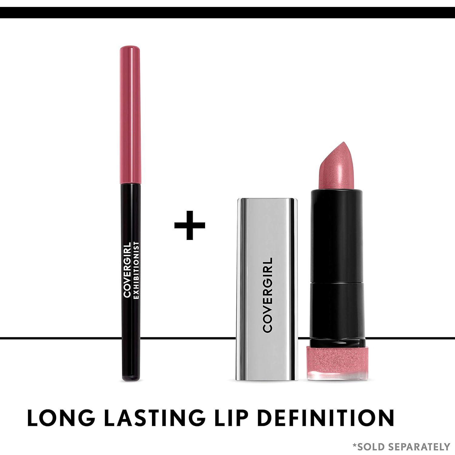 imageCOVERGIRL Exhibitionist AllDay Lip Liner Retractable Tip Easy application Smudge Transfer Mask Proof 100 CrueltyFreePlum Partner