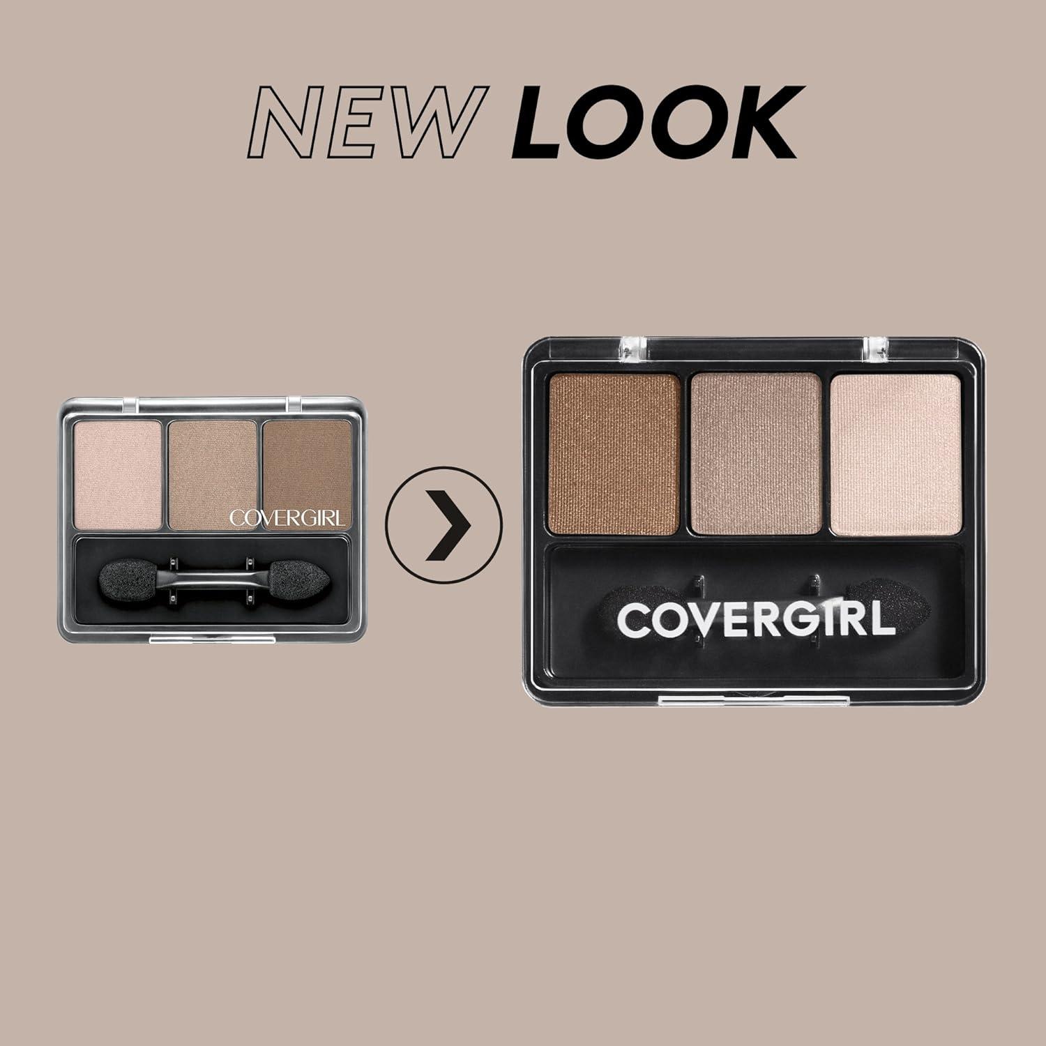 imageCOVERGIRL Eye Enhancers 3Kit Eyeshadow silky sheer formula double ended applicator 100 Crueltyfree