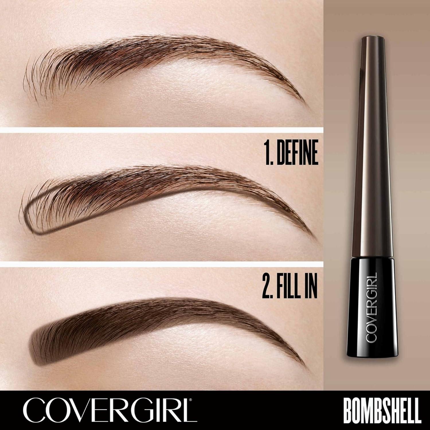 imageCOVERGIRL Bombshell POWder Brow amp Line Eyebrow Powder Medium Brown 810 24 oz packaging may varyMedium Brown 810