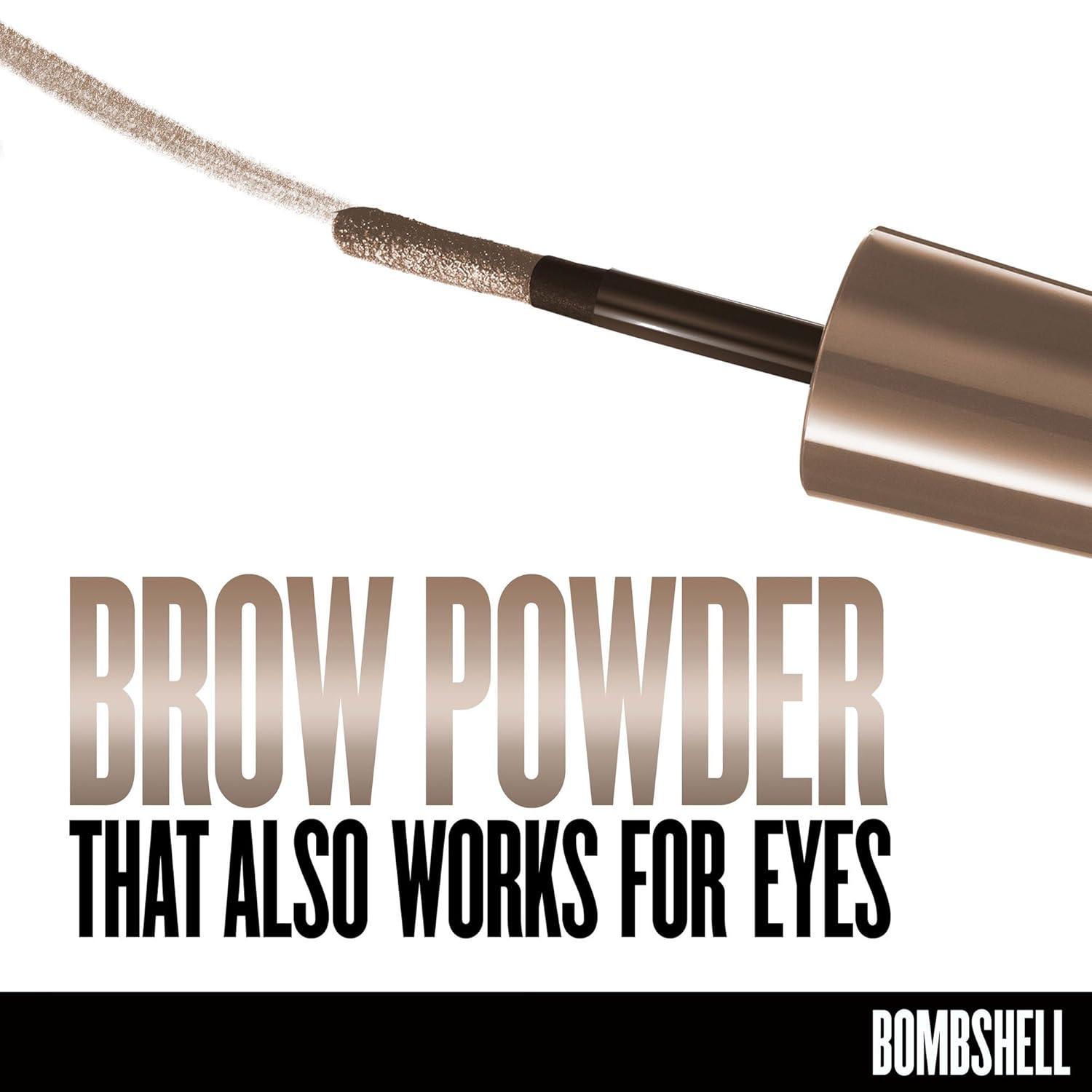 imageCOVERGIRL Bombshell POWder Brow amp Line Eyebrow Powder Medium Brown 810 24 oz packaging may varyMedium Brown 810