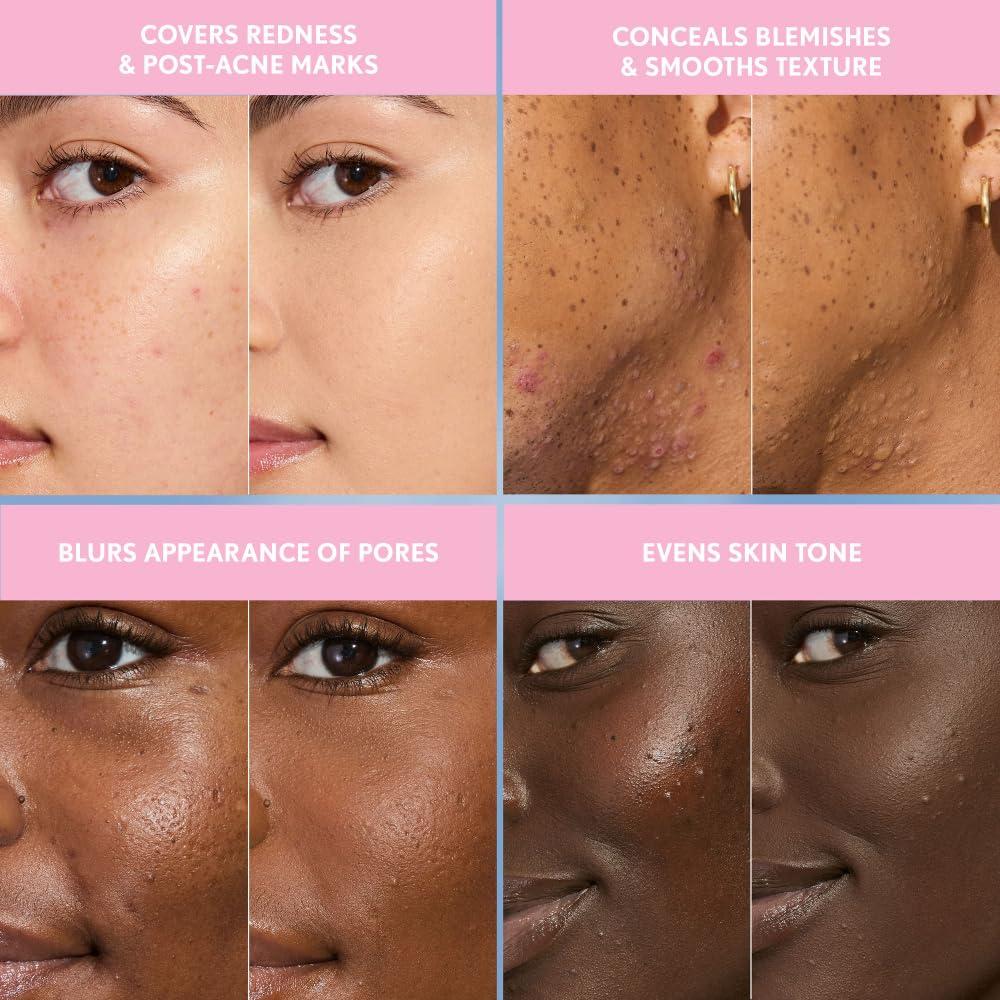 imageCOVERGIRL Clean Fresh Blurring Skin Tint with SPF 30 410 Fair Neutral Liquid Foundation Soft Matte Finish Smooths Brightens Blurs Pores Mineral Sunscreen Vegan FormulaSPF 440 MediumRich Neutral