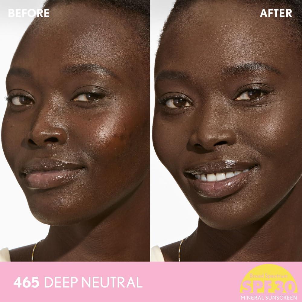 imageCOVERGIRL Clean Fresh Blurring Skin Tint with SPF 30 410 Fair Neutral Liquid Foundation Soft Matte Finish Smooths Brightens Blurs Pores Mineral Sunscreen Vegan FormulaSPF 465 Deep Neutral