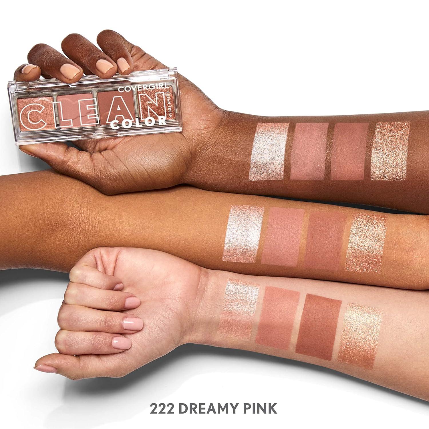 imageCOVERGIRL Clean Fresh Color Clean Eyeshadow Dreamy Pink222 Dreamy Pink