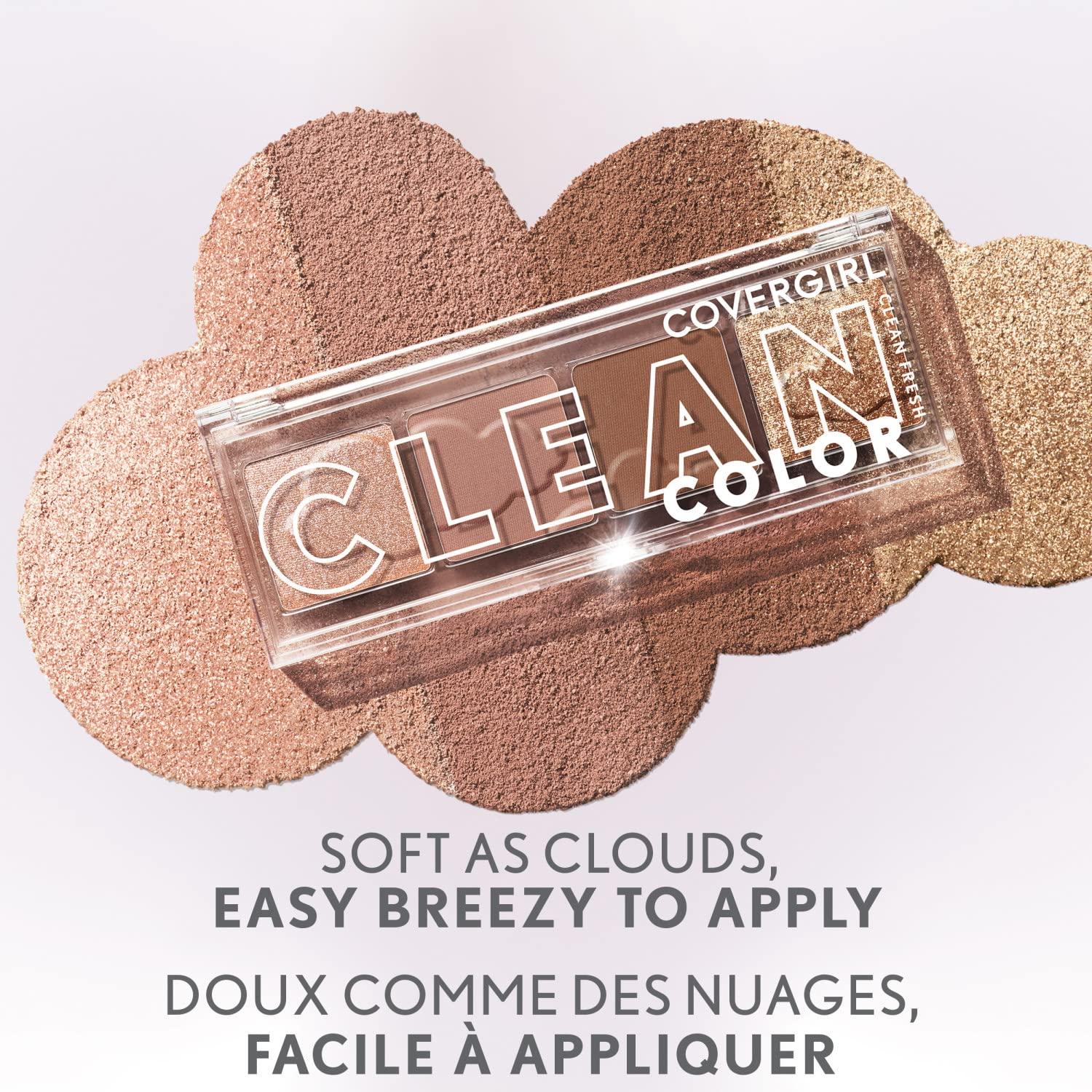imageCOVERGIRL Clean Fresh Color Clean Eyeshadow Dreamy Pink282 Midnight Sky