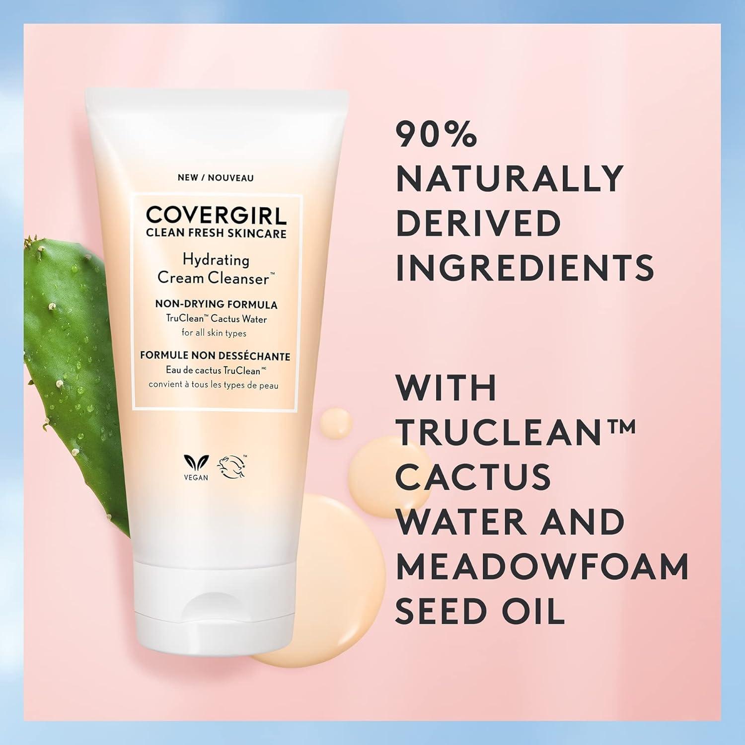 imageCOVERGIRL Clean Fresh Skincare Hydrating Cream Cleanser 5 Fl Oz5 Fl Oz Pack of 1