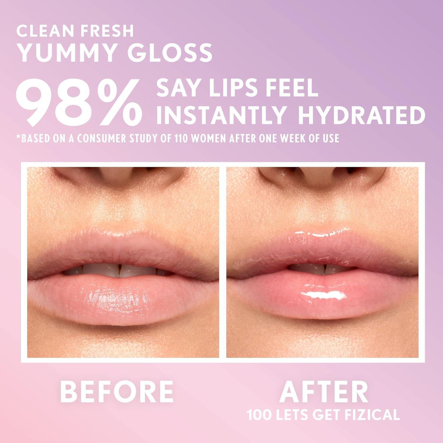 imageCOVERGIRL Clean Fresh Yummy Gloss Lip Gloss Sheer Natural Scents Vegan Formula Peach Out100 Lets Get Fizzical