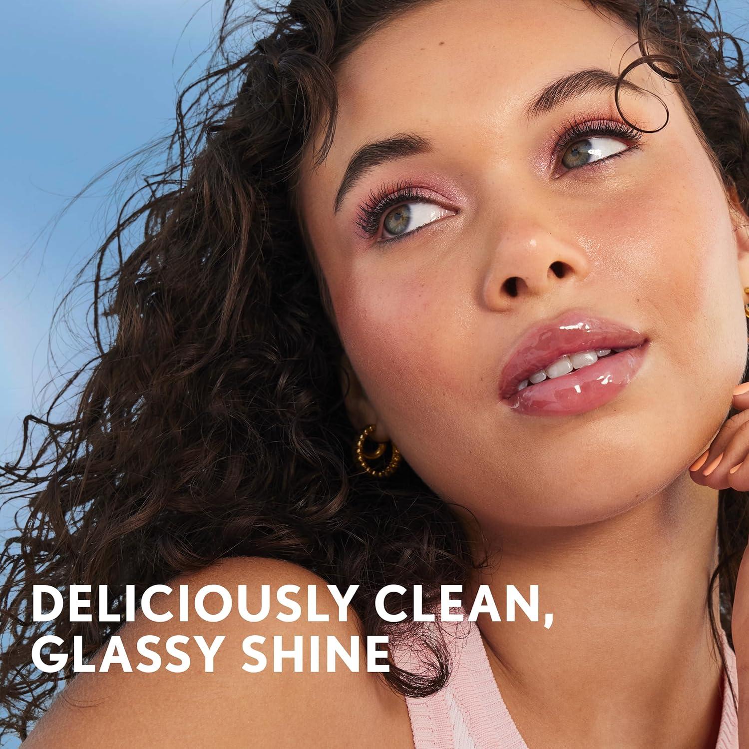 imageCOVERGIRL Clean Fresh Yummy Gloss Lip Gloss Sheer Natural Scents Vegan Formula Peach Out110 Sunrise Blush