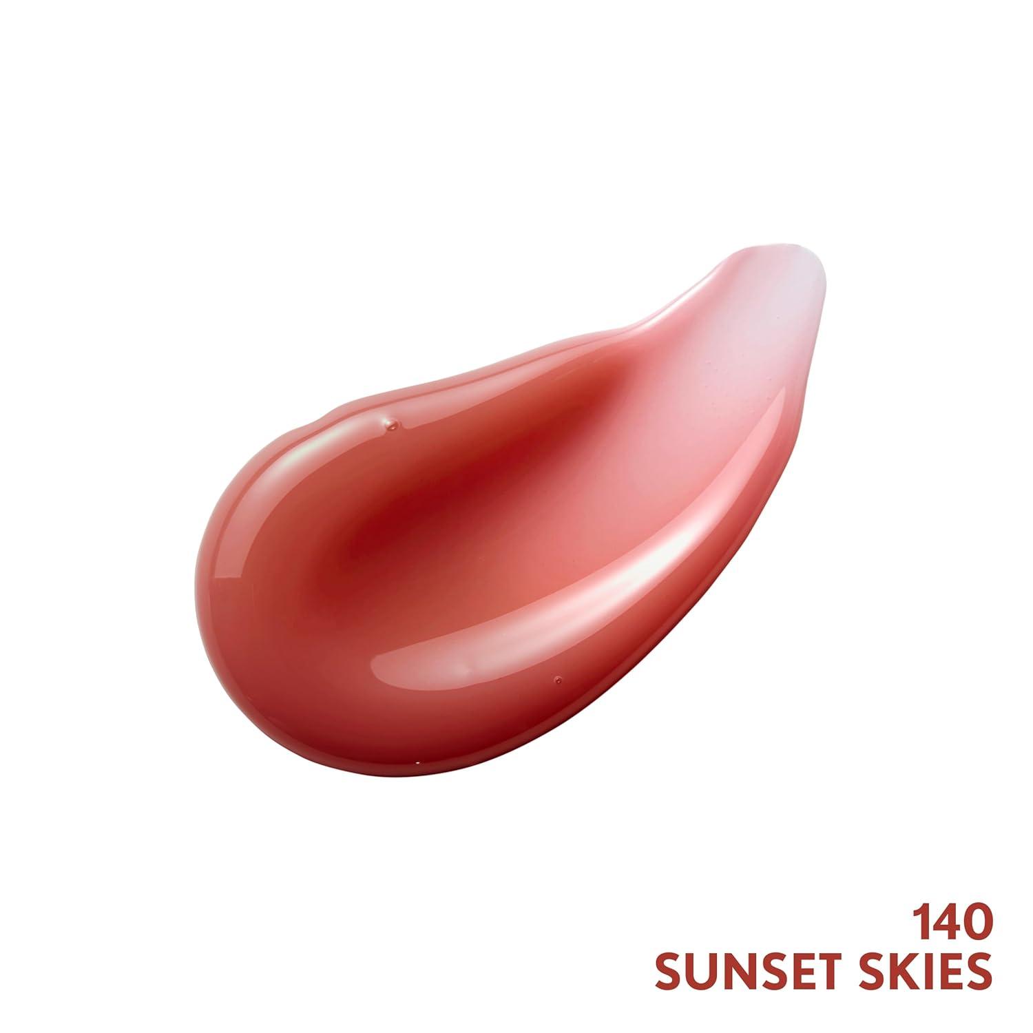imageCOVERGIRL Clean Fresh Yummy Gloss Lip Gloss Sheer Natural Scents Vegan Formula Peach Out140 Sunset Skies