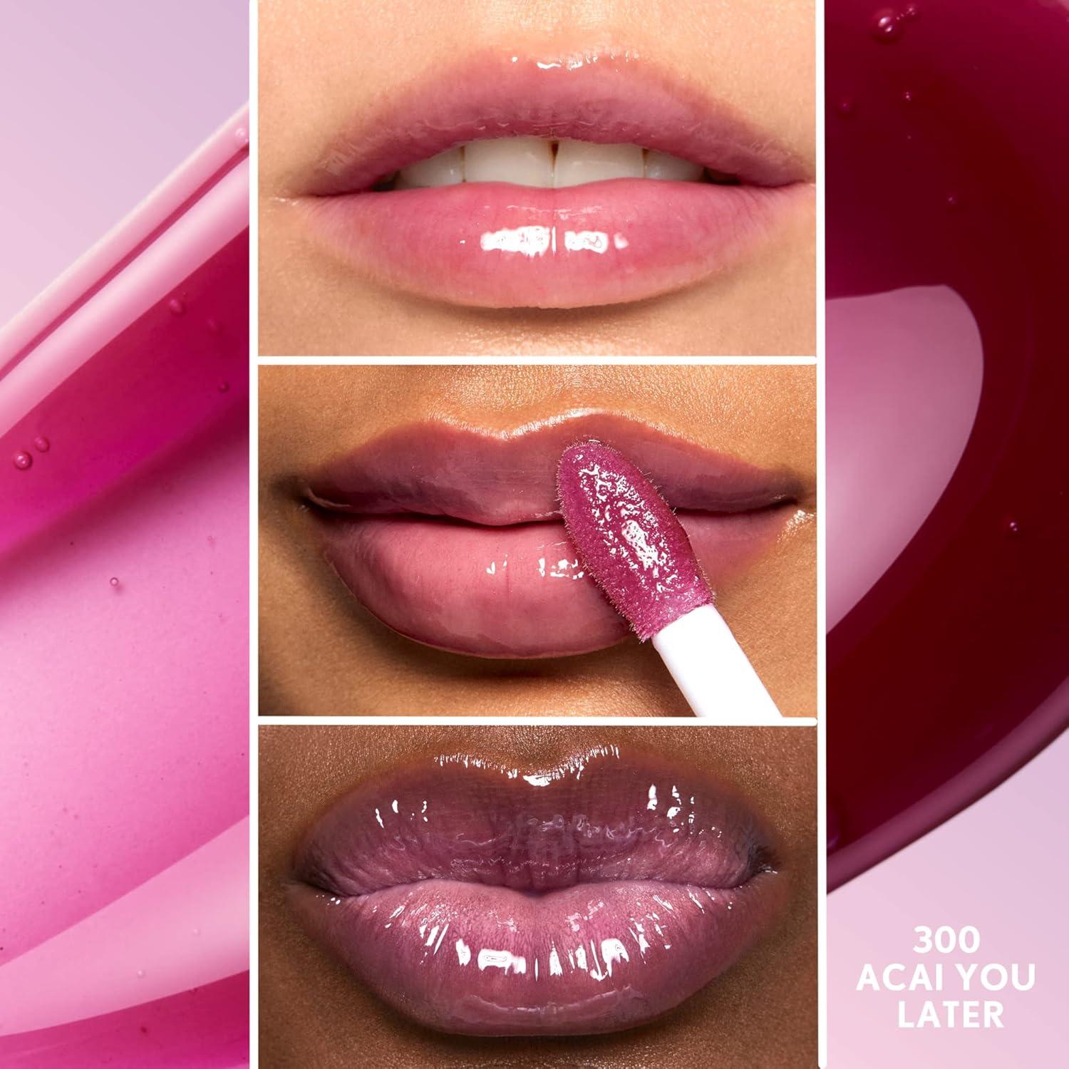 imageCOVERGIRL Clean Fresh Yummy Gloss Lip Gloss Sheer Natural Scents Vegan Formula Peach Out300 Acai You Later