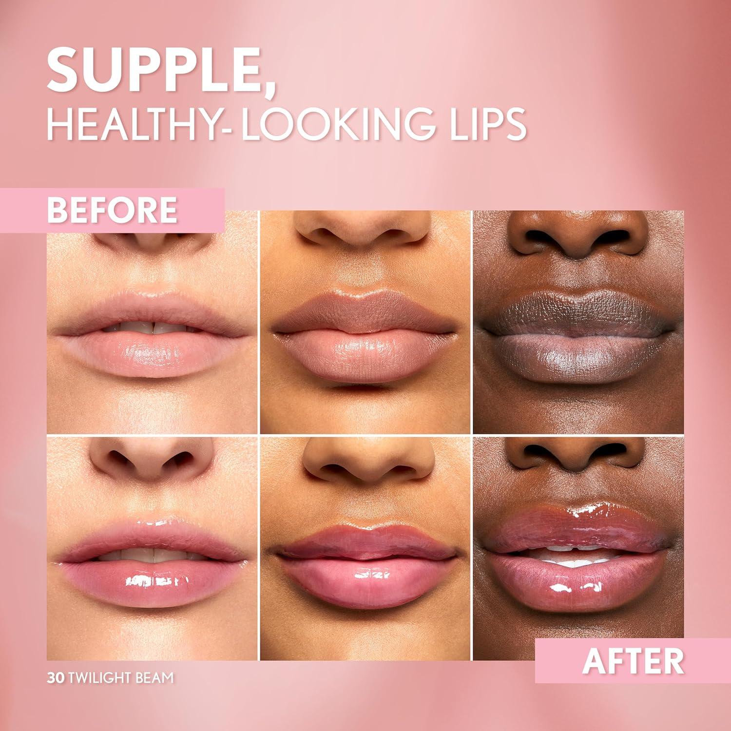 imageCOVERGIRL Clean Fresh Yummy Gloss Daylight Collection Hydrating Glossy Shine Vegan Formula Twilight Beam 30 033oz30 Twilight Beam