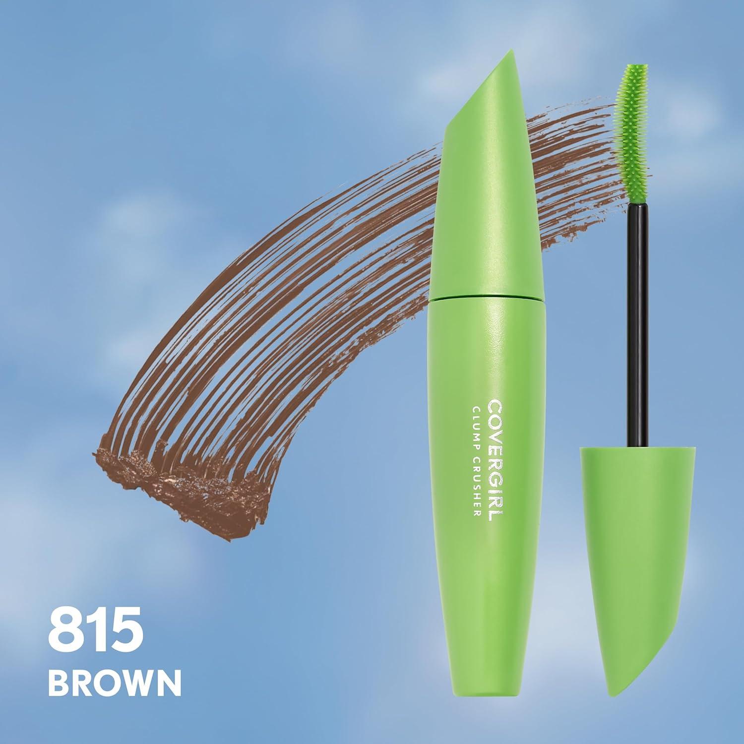imageCOVERGIRL Clump Crusher Mascara 20X More Volume Double Sided Brush LongLasting Wear 800 Very Black Pack of 1815 Brown