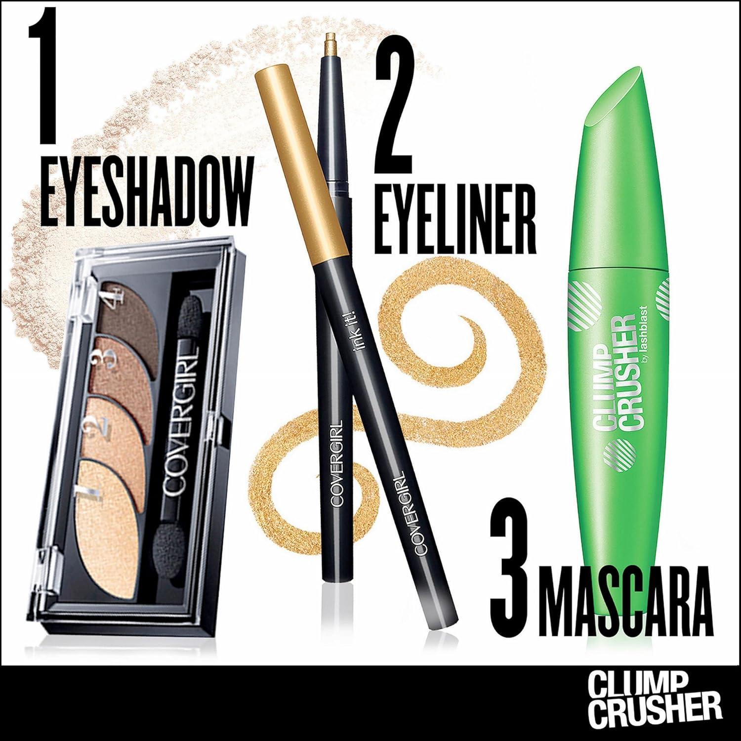 imageCOVERGIRL Clump Crusher Mascara 20X More Volume Double Sided Brush LongLasting Wear 800 Very Black Pack of 1815 Brown