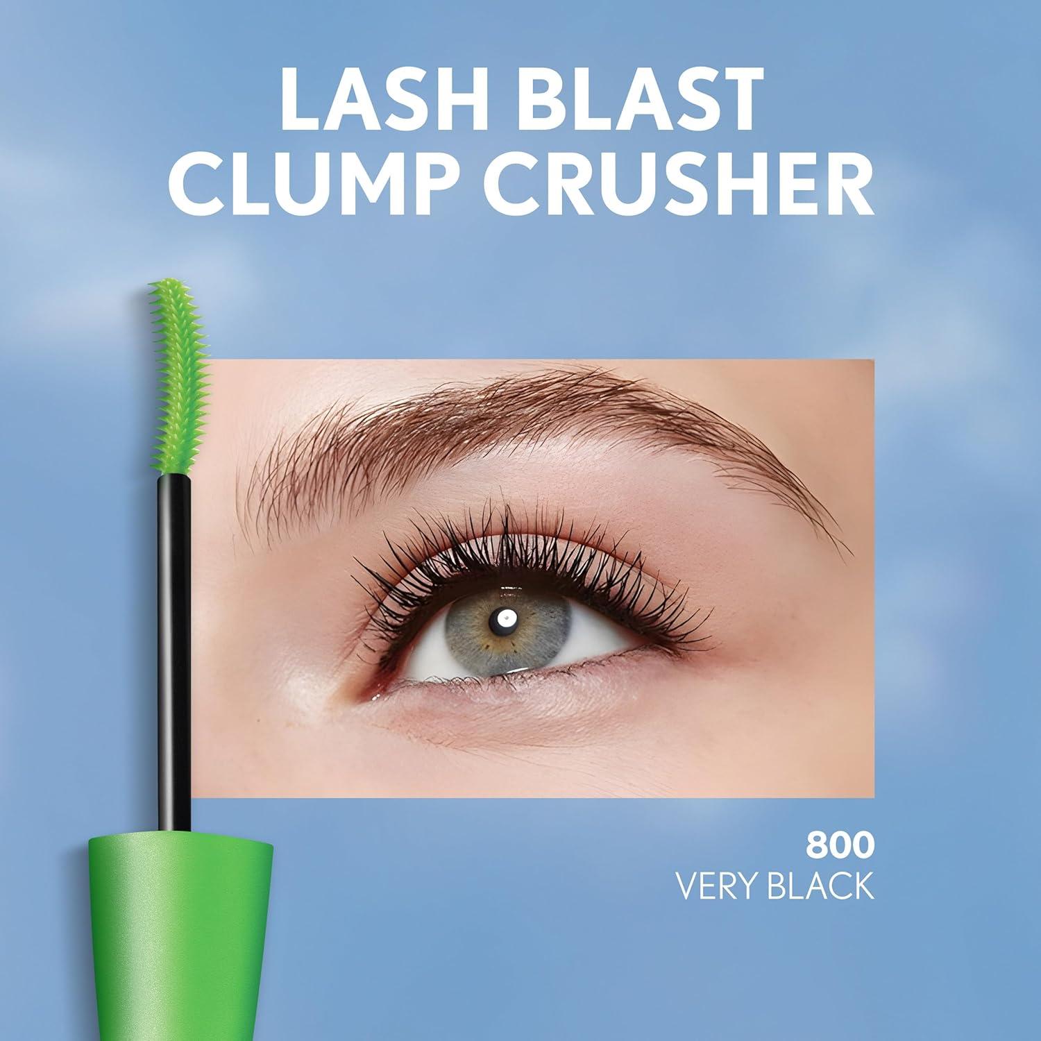 imageCOVERGIRL Clump Crusher Mascara 20X More Volume Double Sided Brush LongLasting Wear 800 Very Black Pack of 1840 Very Black Extensions