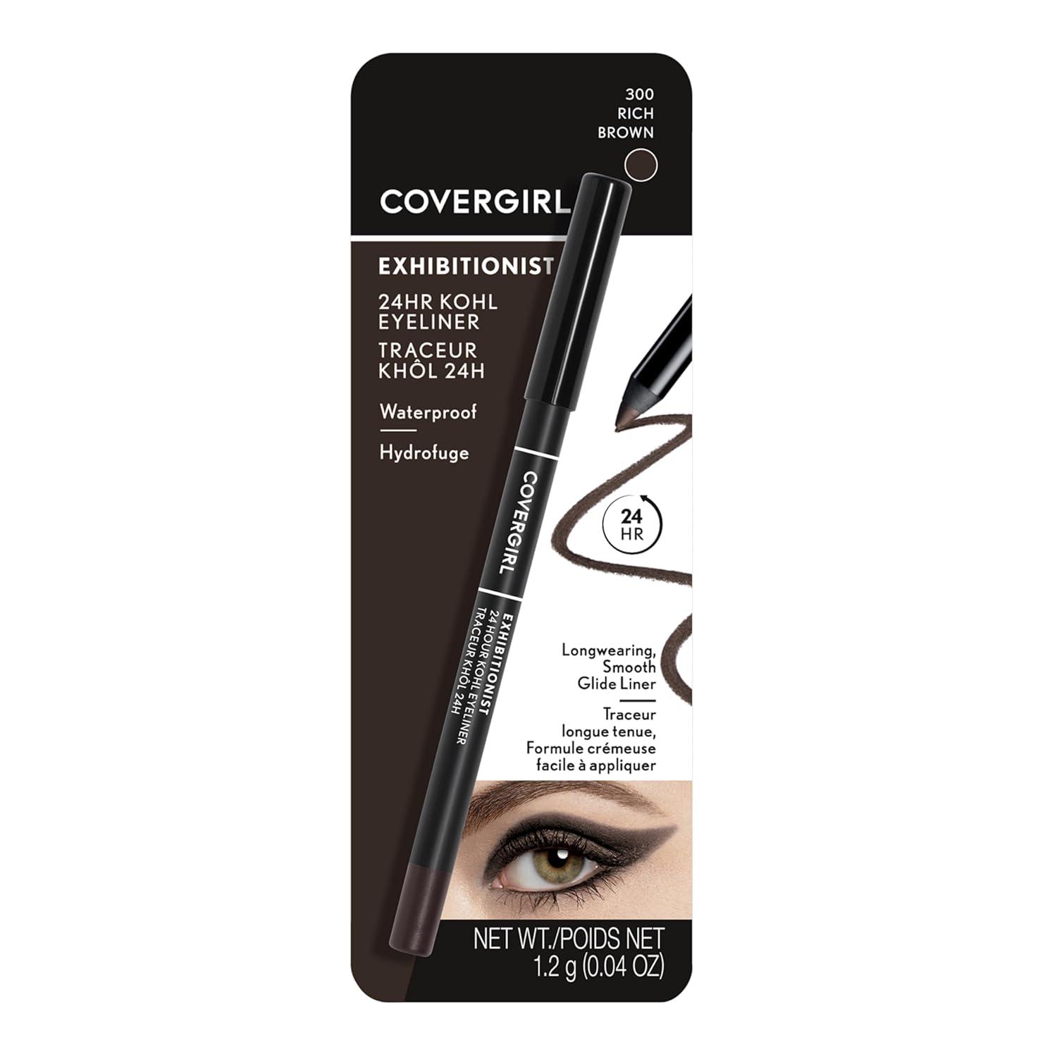 imageCOVERGIRL Exhibitionist 24Hour Kohl Eyeliner Rich Brown 004 Ounce Pack of 1Rich Brown