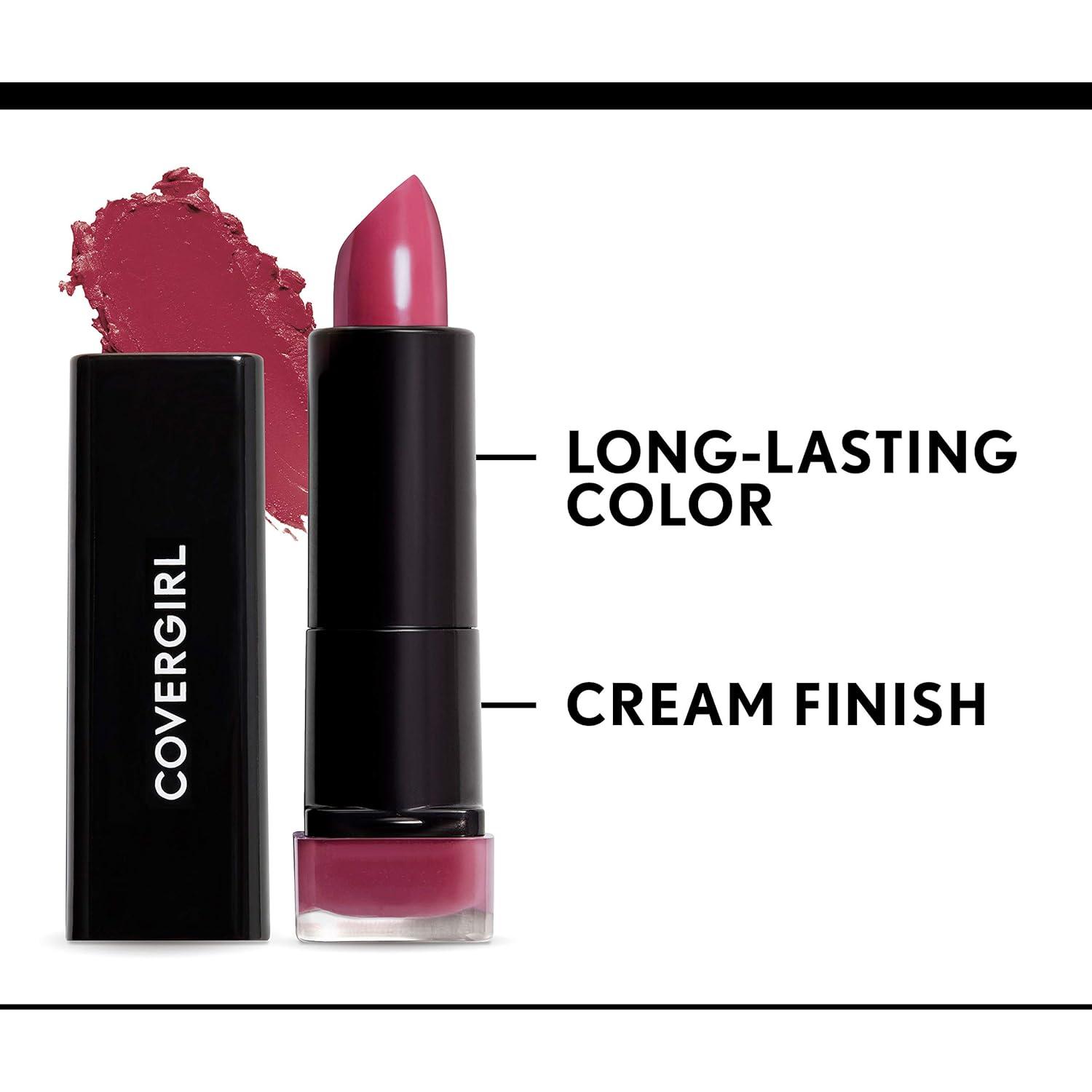 imageCOVERGIRL Exhibitionist Lipstick Cream Sweetheart Blush 390 Lipstick Tube 012 OZ Pack of 1Darling Kiss