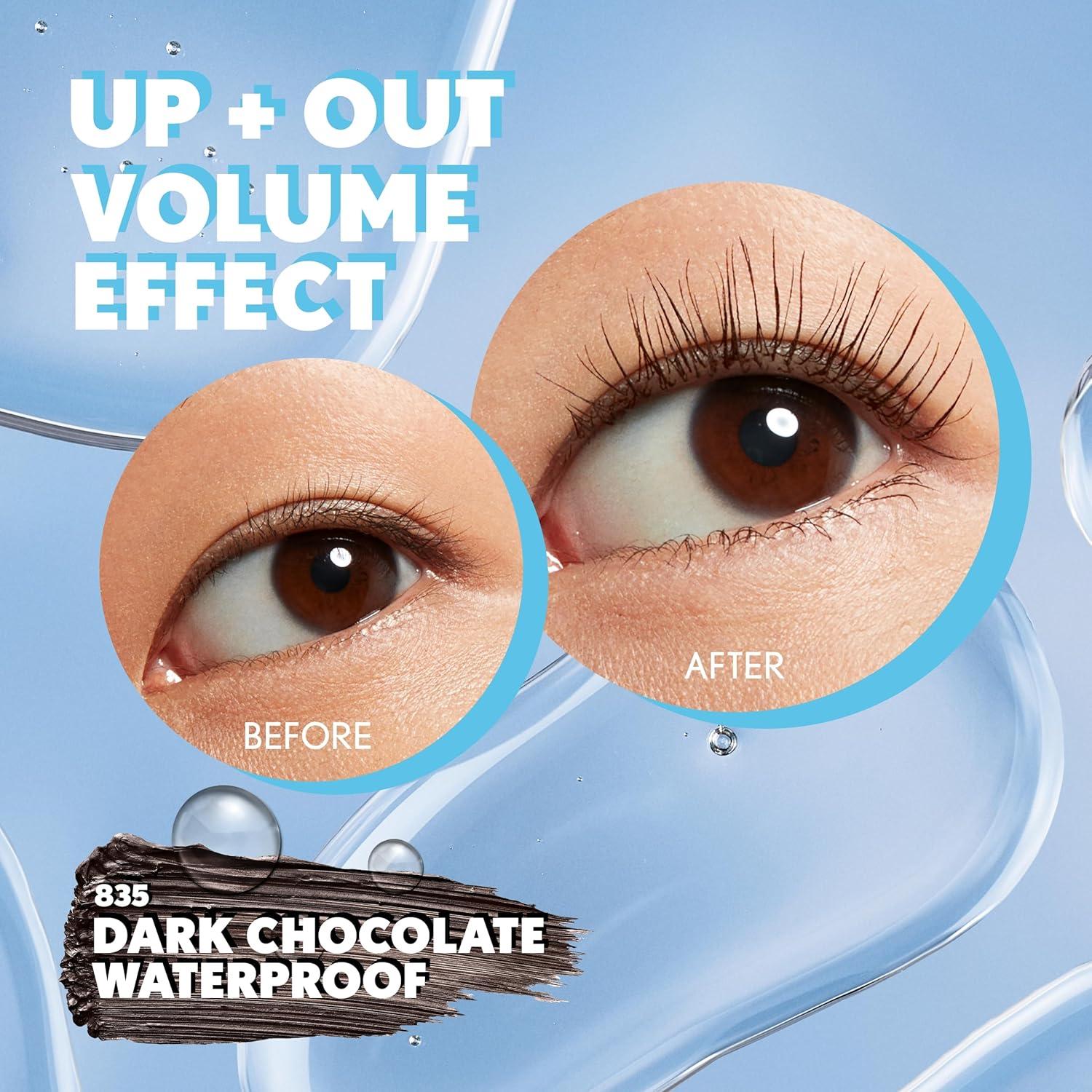 imageCOVERGIRL Eye Enhancer 3D Waterproof Mascara Volumizing SmudgeProof 835 Dark Chocolate835 Dark Chocolate Waterproof