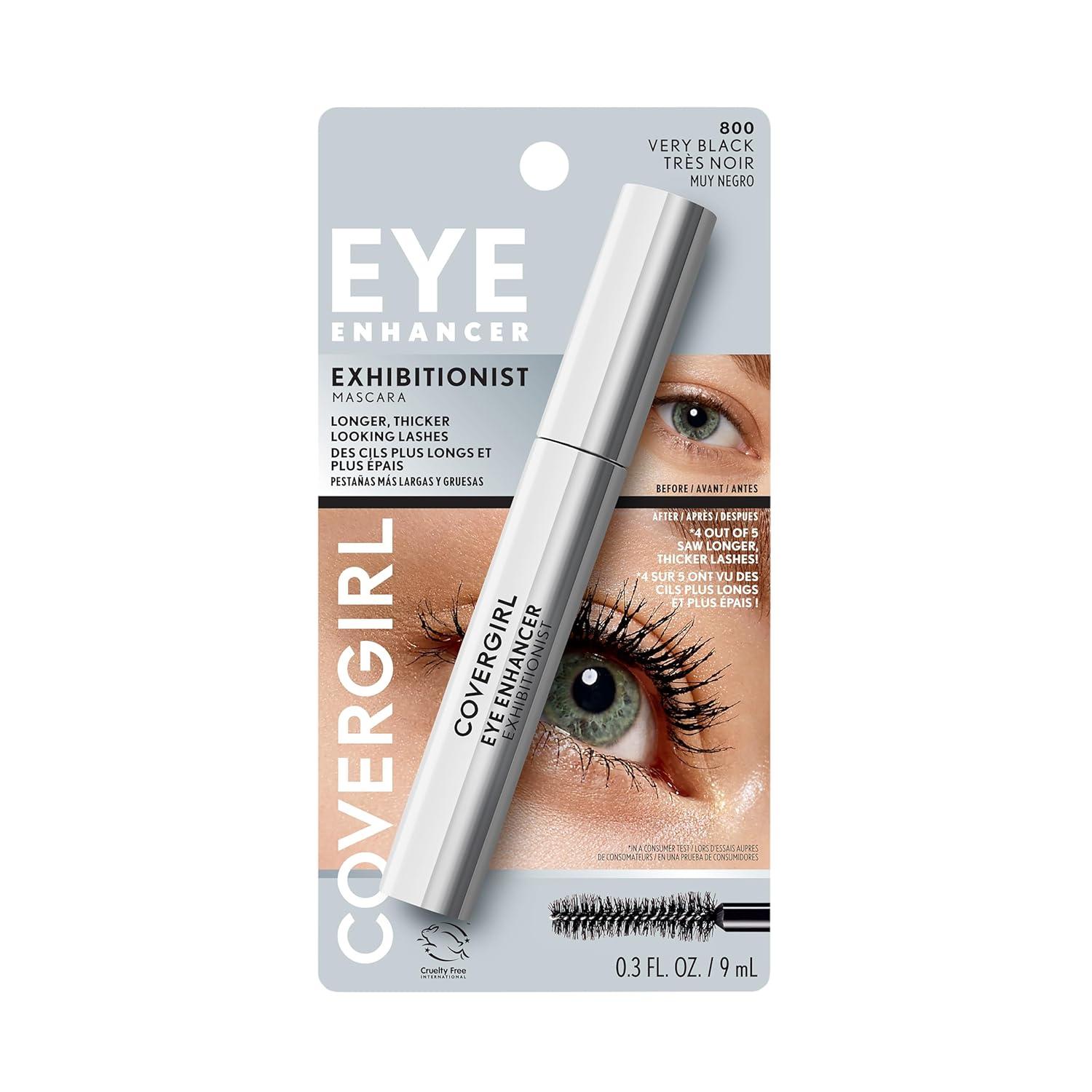 imageCOVERGIRL Eye Enhancer Exhibitionist Mascara 800 Very Black 03 fl oz Packaging May Vary800 Very Black