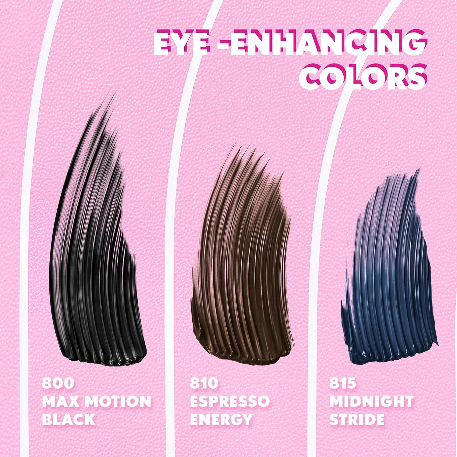 imageCOVERGIRL Eye Enhancer Wrap Tubing Mascara 30Hour Wear Visible Length Tapered Wand Effortless Removal Vegan Formula 800 Max Motion Black Intense Black810 Espresso Energy Brown