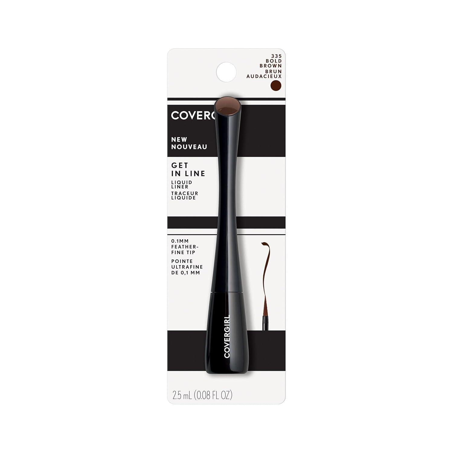 imageCOVERGIRL Get In Line Liquid Eyeliner Bold Brown 004 Pound1 Count Pack of 1