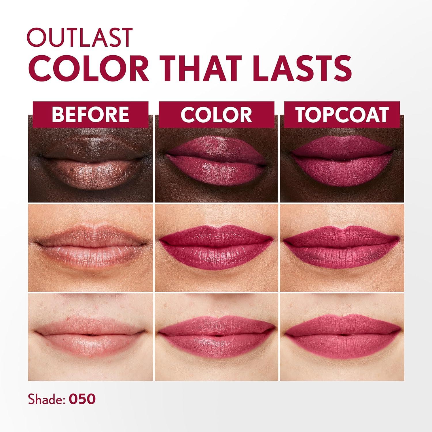 imageCOVERGIRL Outlast AllDay Lip Color With Topcoat 005 AllStar050 Heat Wave