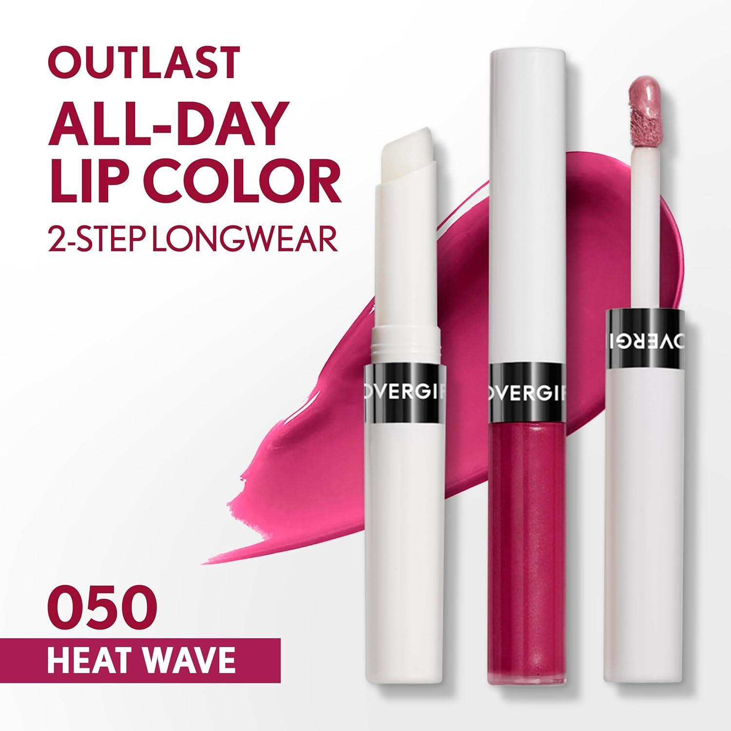 imageCOVERGIRL Outlast AllDay Lip Color With Topcoat 005 AllStar050 Heat Wave
