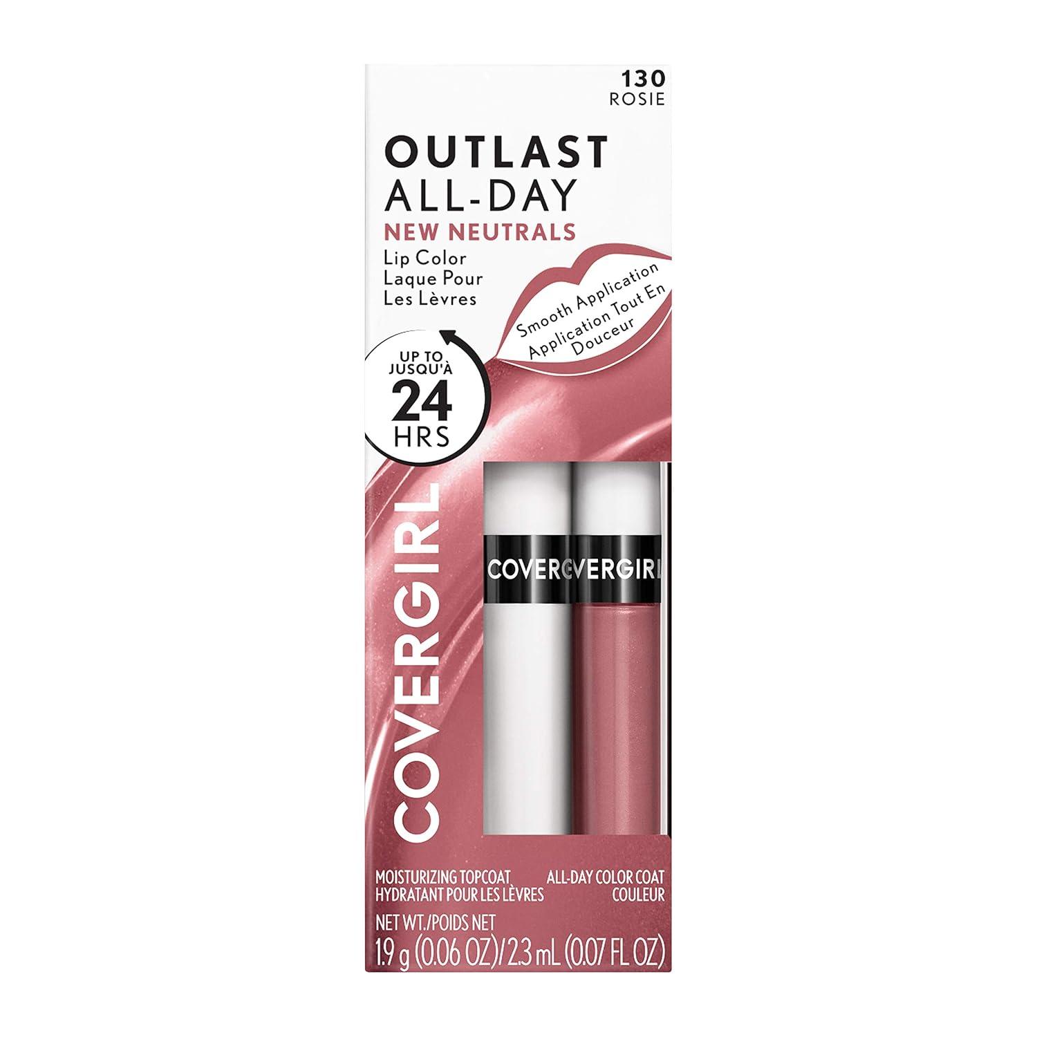 imageCOVERGIRL Outlast AllDay Lip Color With Topcoat 005 AllStar130 Rosie