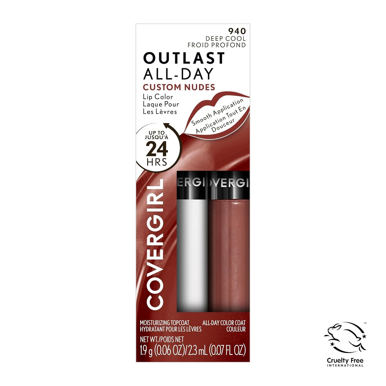 imageCOVERGIRL Outlast AllDay Lip Color With Topcoat 005 AllStar930 Medium Warm
