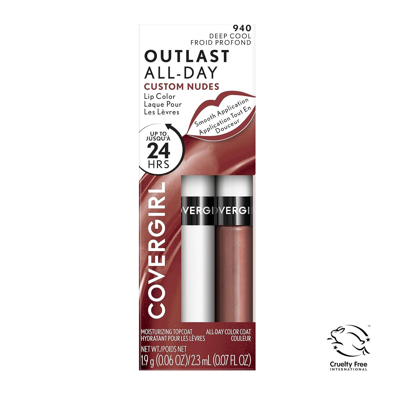 imageCOVERGIRL Outlast AllDay Lip Color With Topcoat 005 AllStar940 Deep Cool