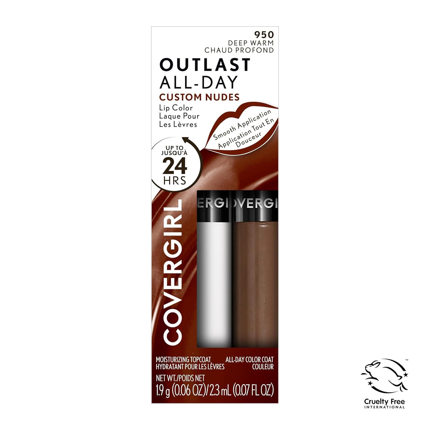 imageCOVERGIRL Outlast AllDay Lip Color With Topcoat 005 AllStar950 Deep Warm