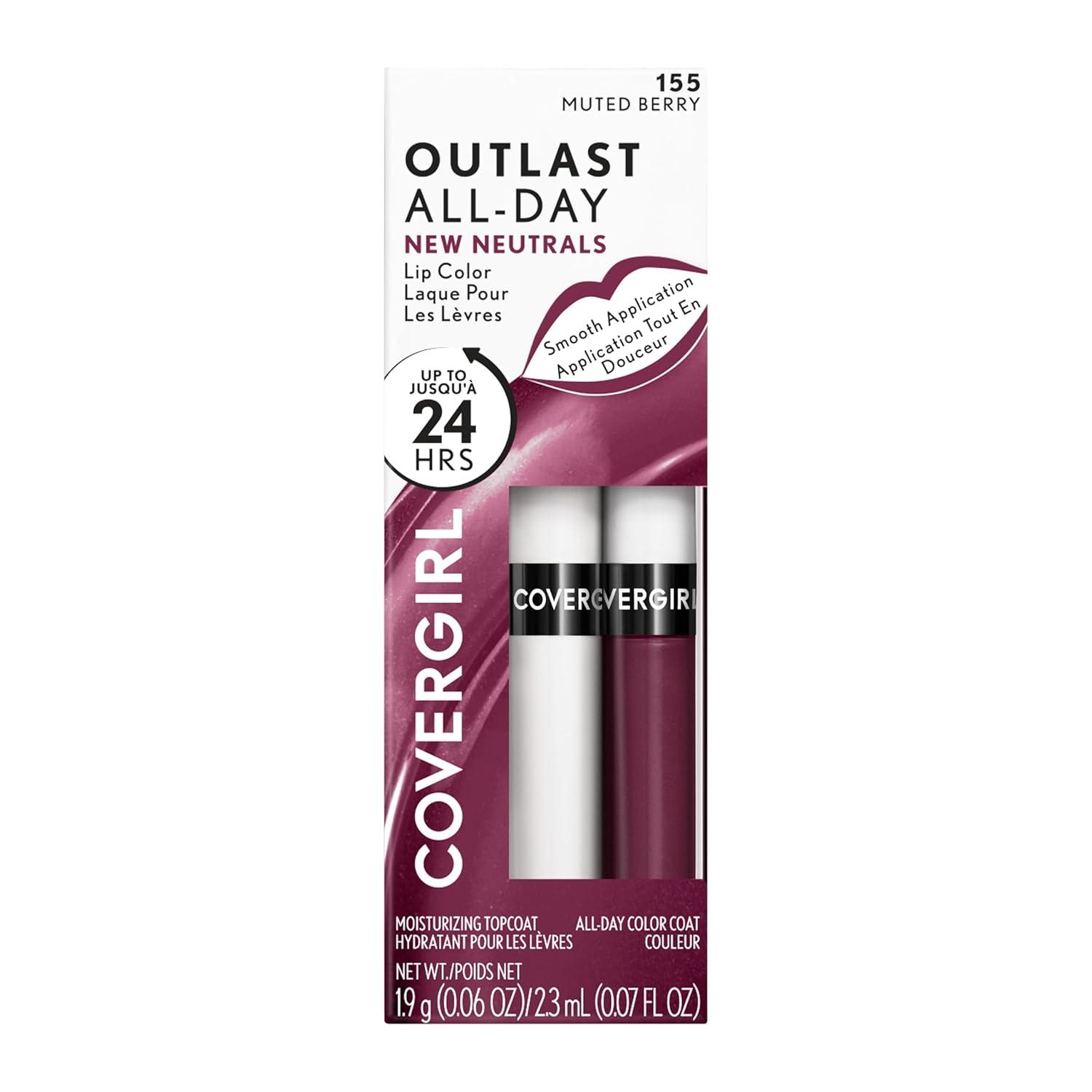imageCOVERGIRL Outlast AllDay Lip Color With Topcoat 005 AllStarMuted Berry