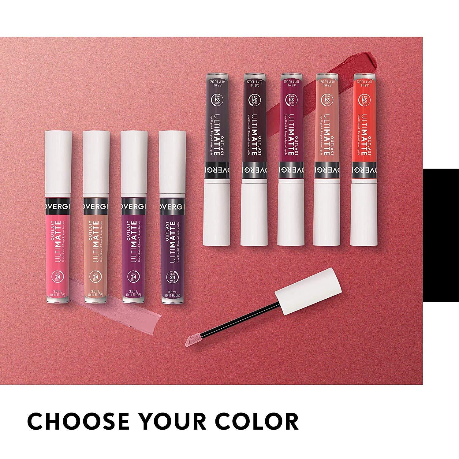 imageCOVERGIRL Outlast Ultimatte One Step Liquid Lip Color Very Sancerre Very Sancerre 011 Fl OunceSpritz Blitz