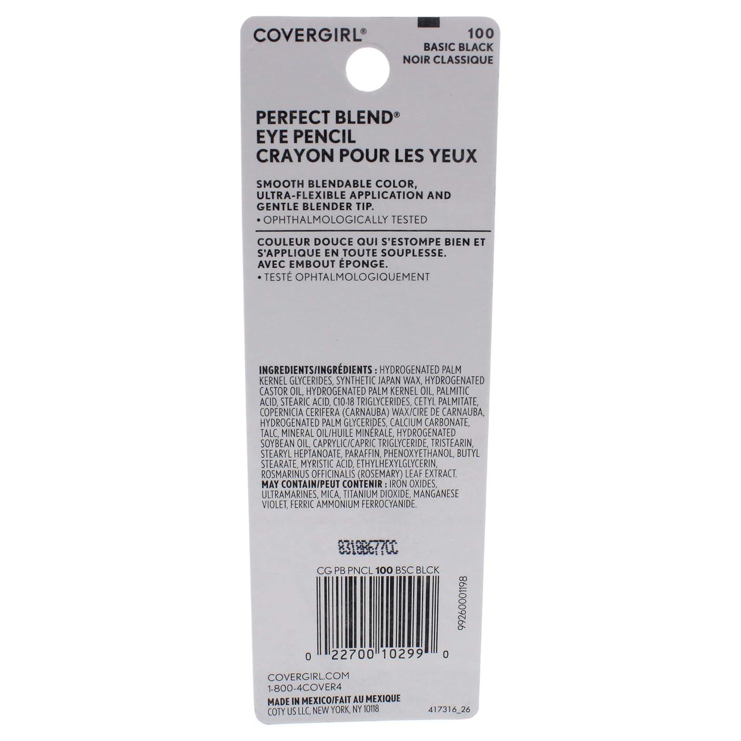 imageCOVERGIRL Perfect Blend Eyeliner Pencil Smoky Taupe 2 Count100 Basic Black