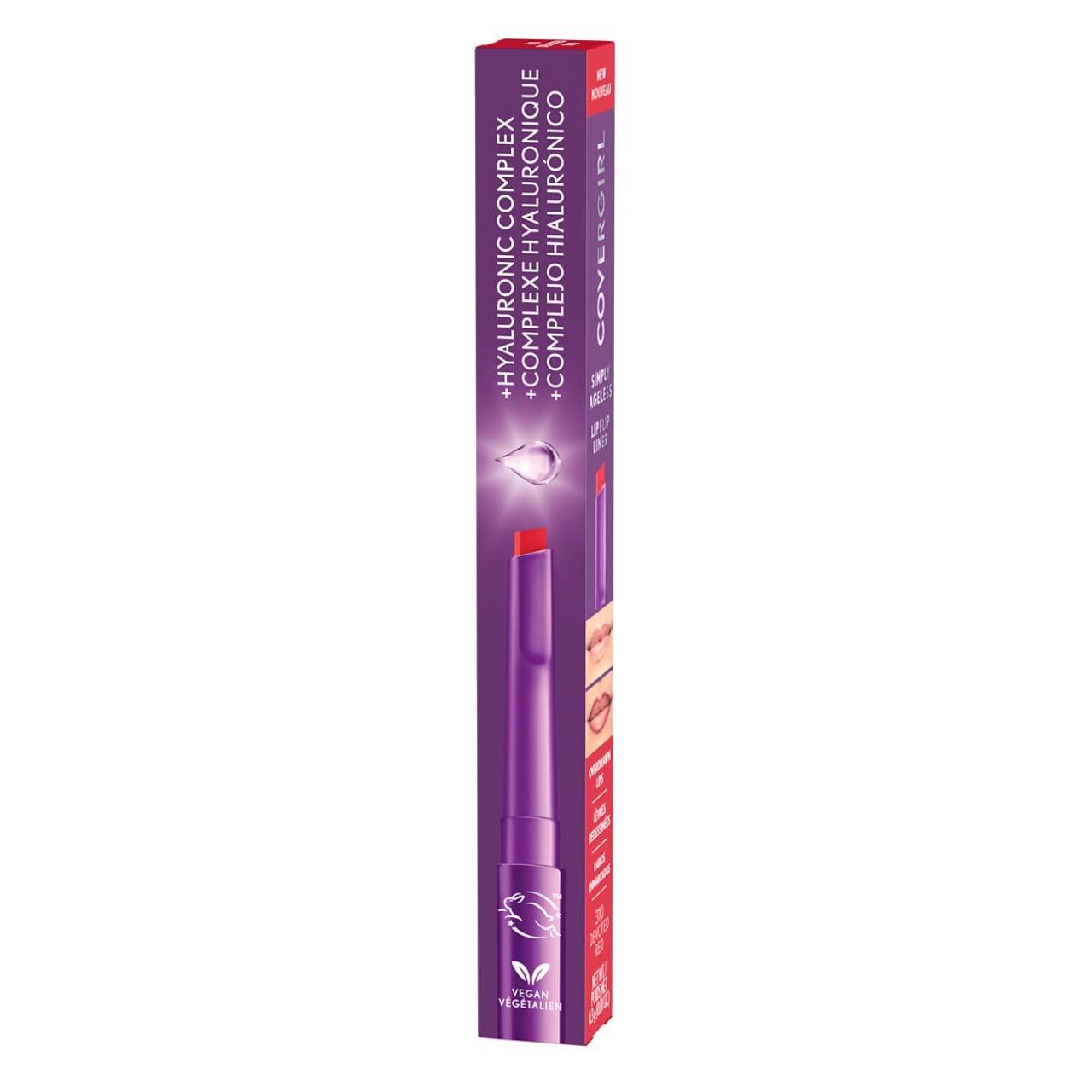imageCOVERGIRL Simply Ageless Lip Flip Liner Brilliant Coral Pack of 1Devoted Red