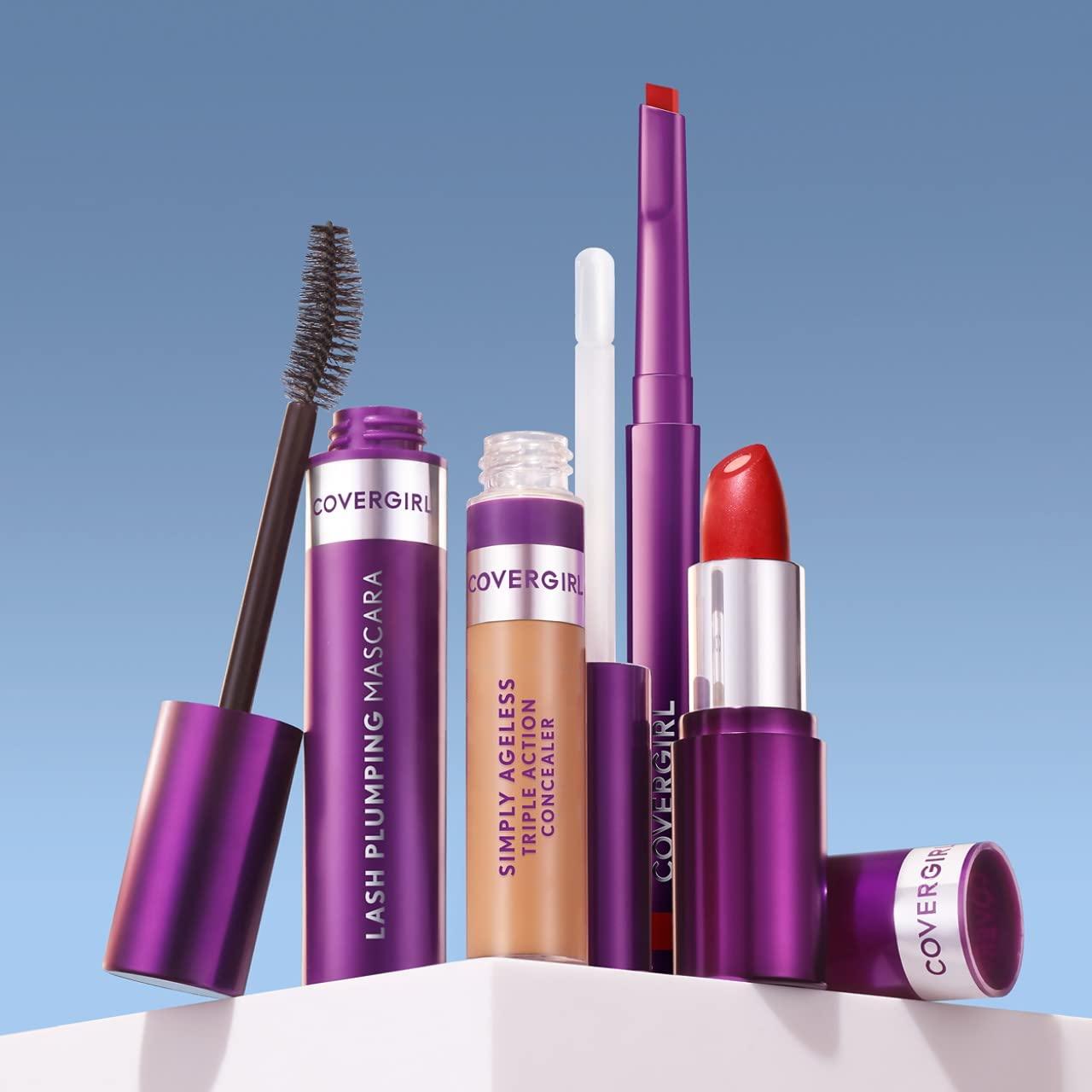 imageCOVERGIRL Simply Ageless Lip Flip Liner Brilliant Coral Pack of 1Devoted Red