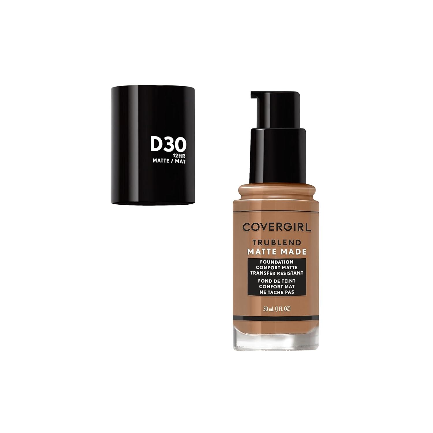 imageCOVERGIRL TruBlend Matte Made Liquid Foundation Cappuccino 1 Fl Oz Pack of 1BRONZE