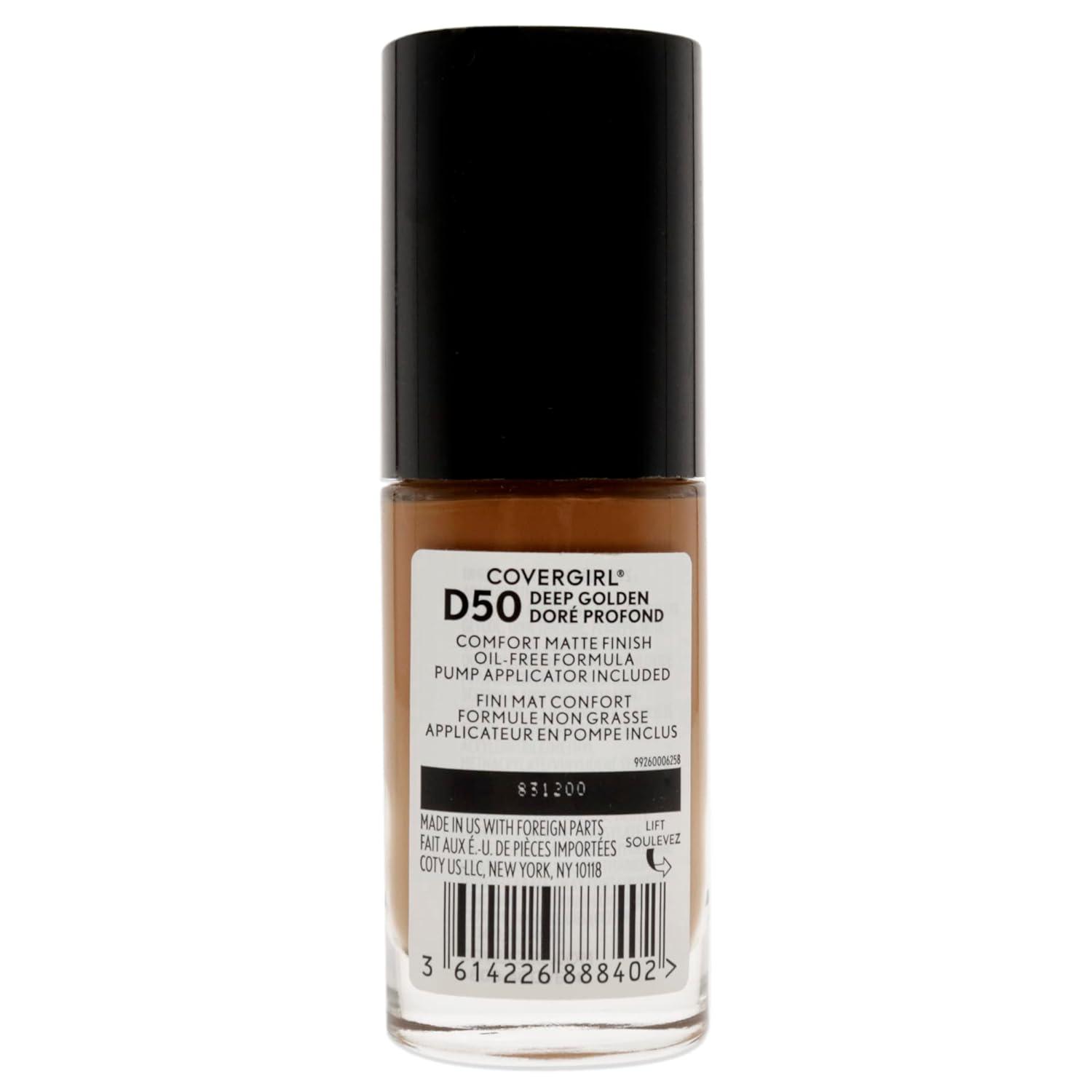 imageCOVERGIRL TruBlend Matte Made Liquid Foundation Cappuccino 1 Fl Oz Pack of 1DEEP GOLDEN