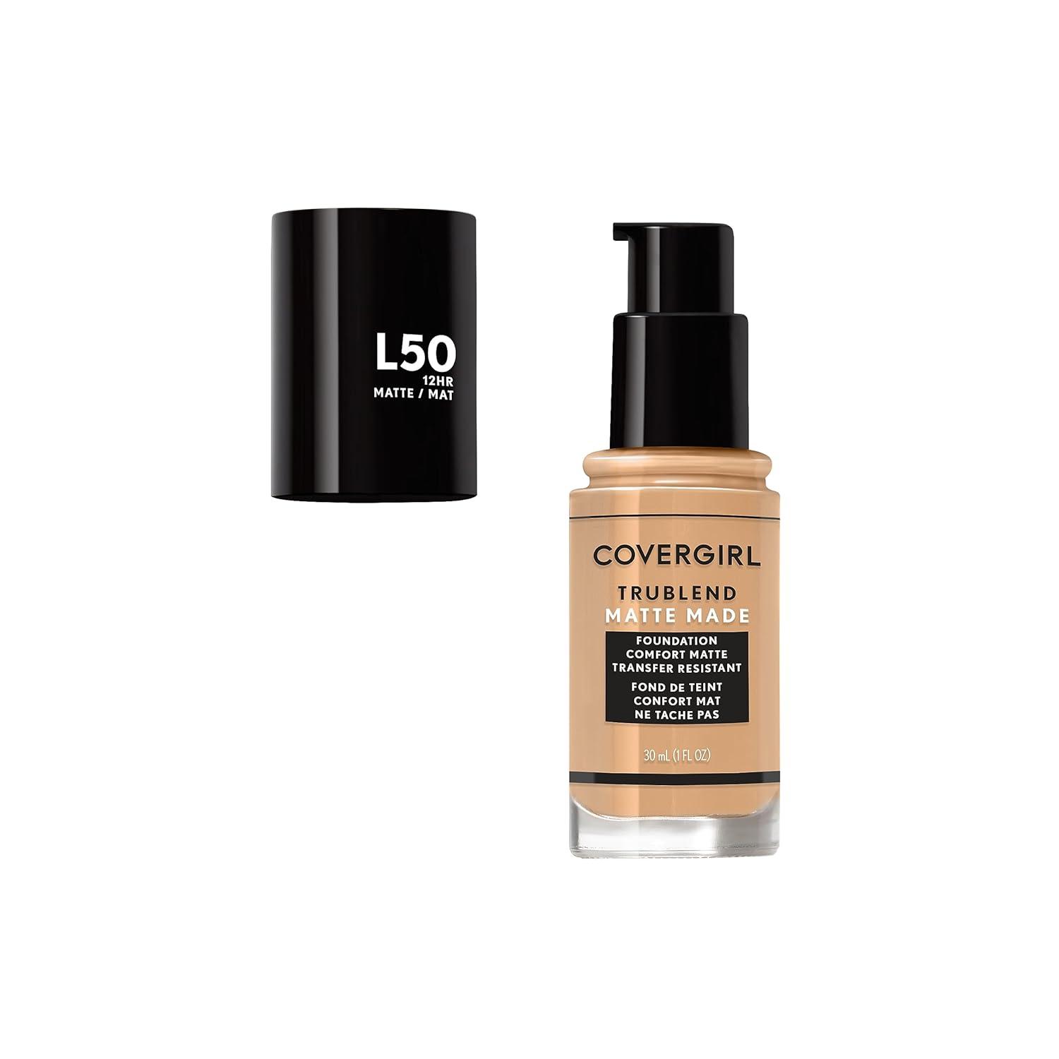 imageCOVERGIRL TruBlend Matte Made Liquid Foundation Cappuccino 1 Fl Oz Pack of 1FAIR BEIGE