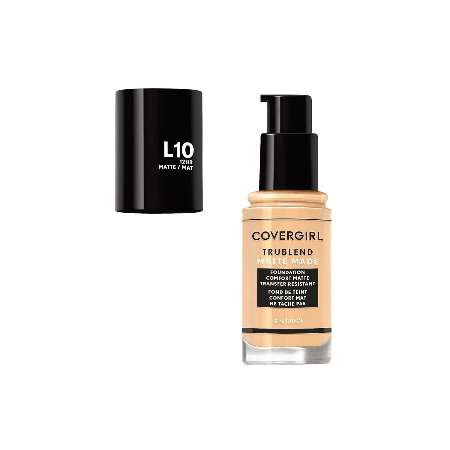 imageCOVERGIRL TruBlend Matte Made Liquid Foundation Cappuccino 1 Fl Oz Pack of 1FAIR PORCELAIN