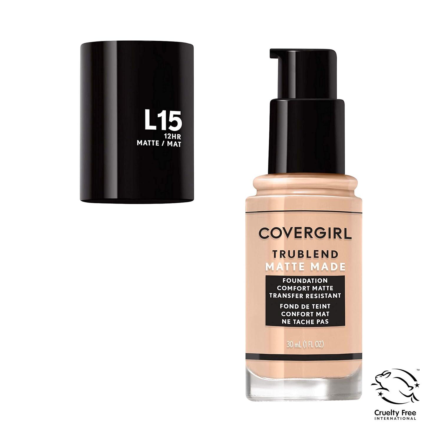 imageCOVERGIRL TruBlend Matte Made Liquid Foundation Cappuccino 1 Fl Oz Pack of 1PORCELAIN