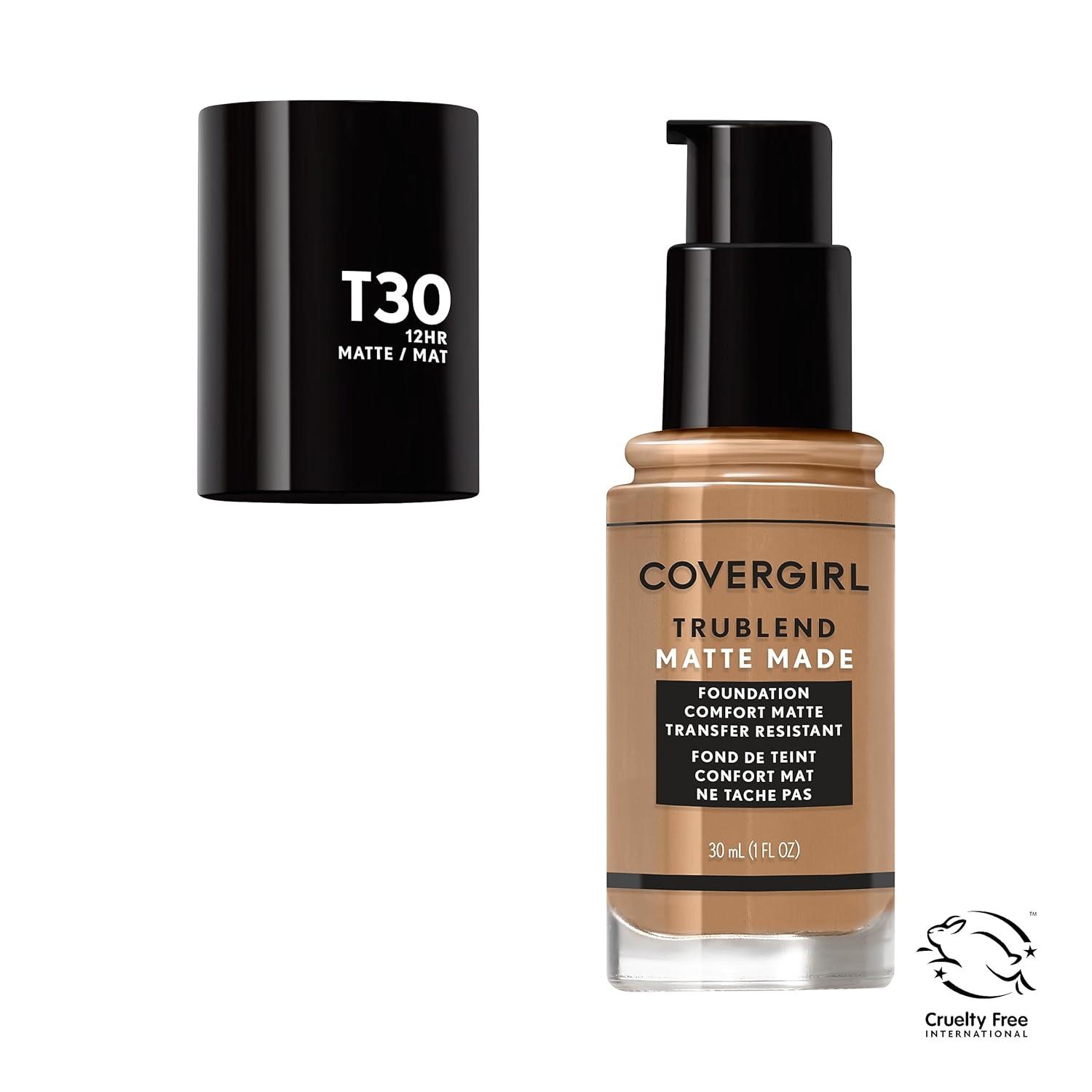 imageCOVERGIRL TruBlend Matte Made Liquid Foundation Cappuccino 1 Fl Oz Pack of 1WARM HONEY