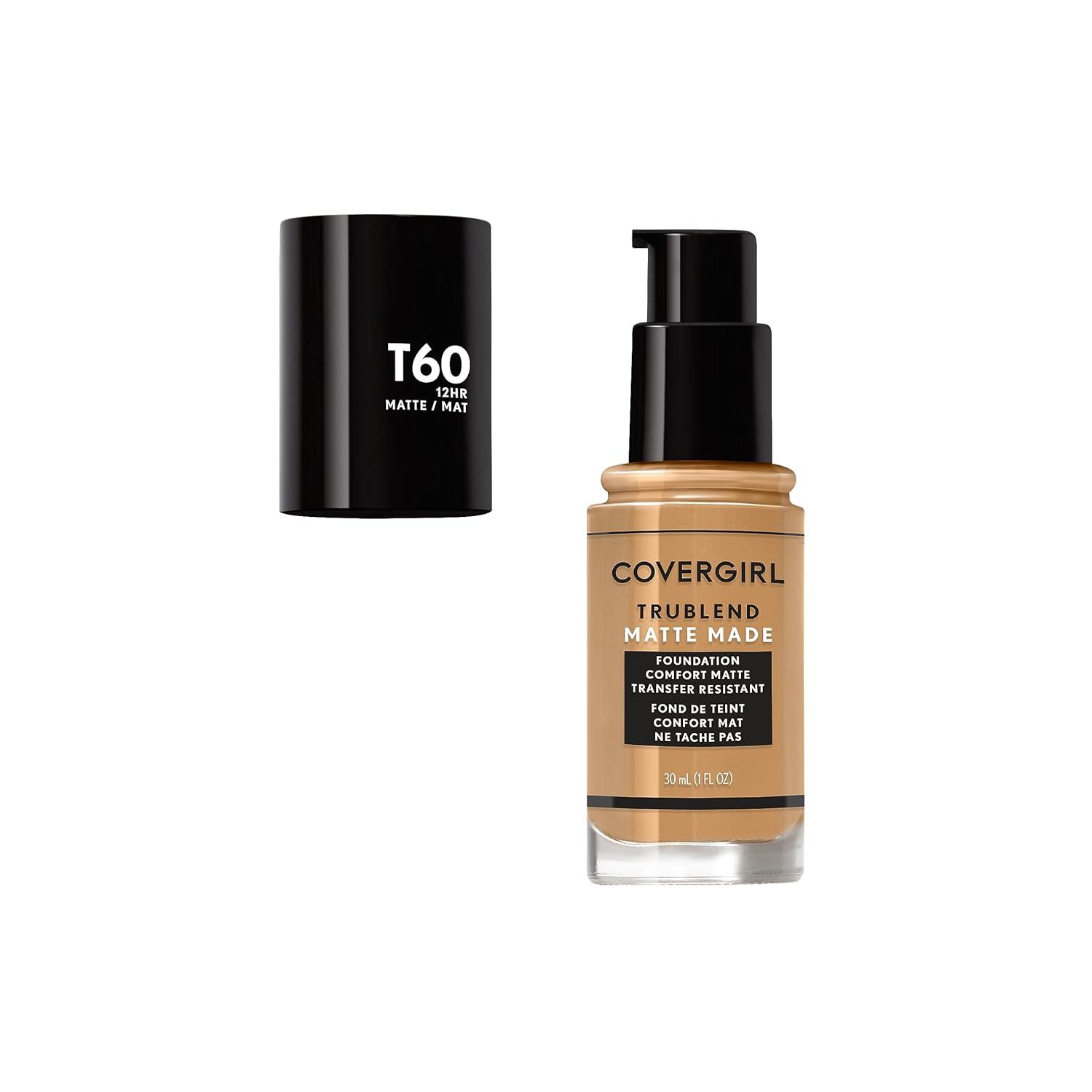 imageCOVERGIRL TruBlend Matte Made Liquid Foundation Cappuccino 1 Fl Oz Pack of 1WARM SUN