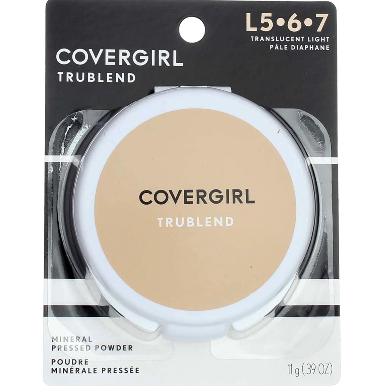 imageCOVERGIRL truBlend Pressed Blendable Powder Translucent Light 039 Ounce packaging may vary