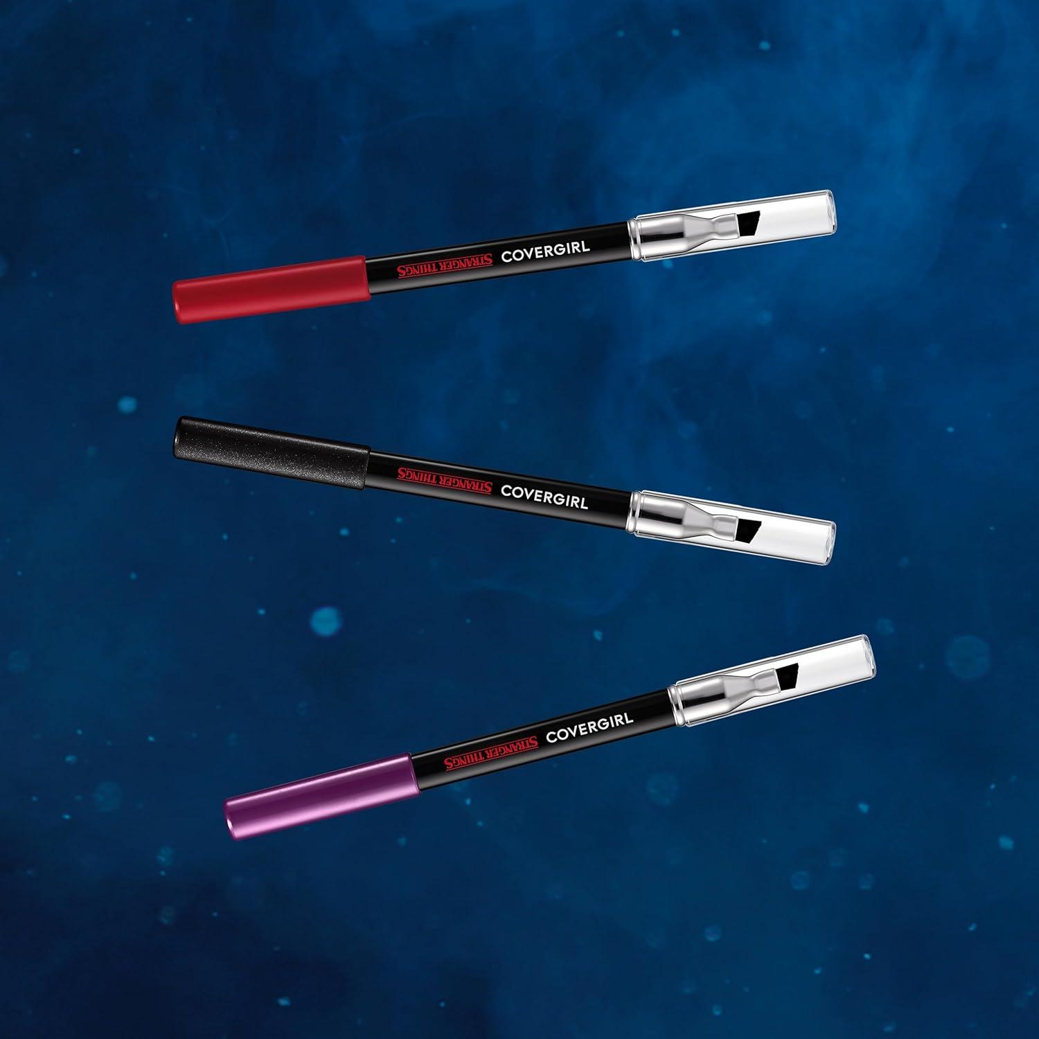 imageCOVERGIRL x STRANGER THINGS UpsEYE Down Kohl Eyeliner 140 Fireball Him150 Will the Wise Purple