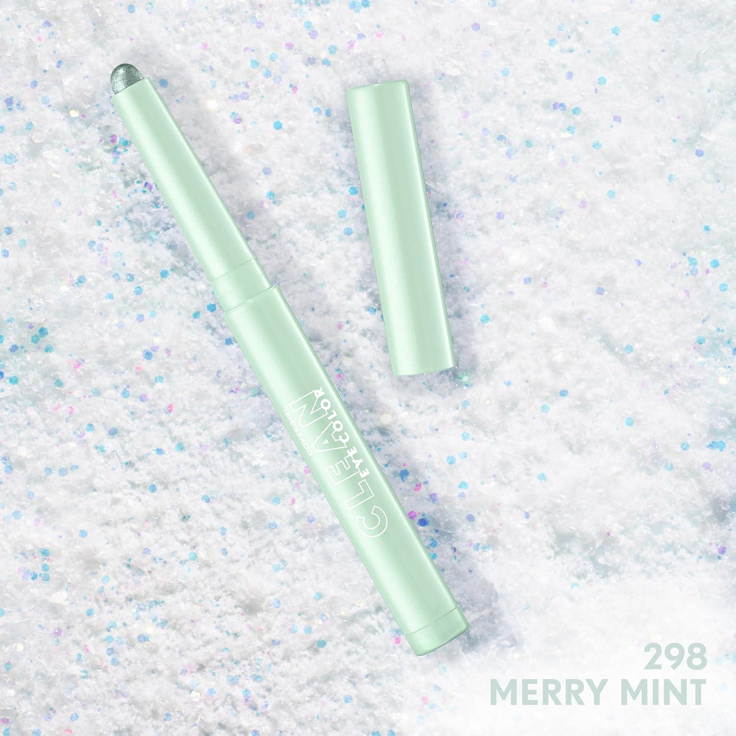imageCoverGirl Clean Eye Color Golden Toffee Eyeshadow Sticks Ultra Creamy Formula Lightweight Buildable Formula Lasts All Day SmudgeProof 005ozMerry Mint