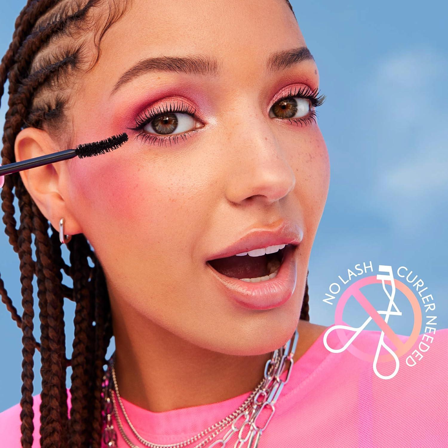 imageCoverGirl Eye Enhancer Intense Black 3D Mascara Curved Fiber Brush PlantBased Lifting Wax For All Lash Types 24Hour Wear TransferProof FlakeFree 030ozDark Chocolate