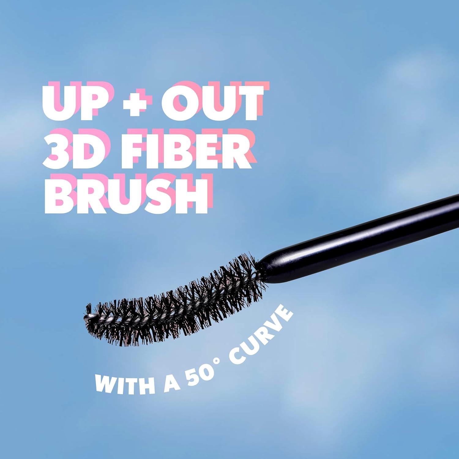 imageCoverGirl Eye Enhancer Intense Black 3D Mascara Curved Fiber Brush PlantBased Lifting Wax For All Lash Types 24Hour Wear TransferProof FlakeFree 030ozDark Chocolate