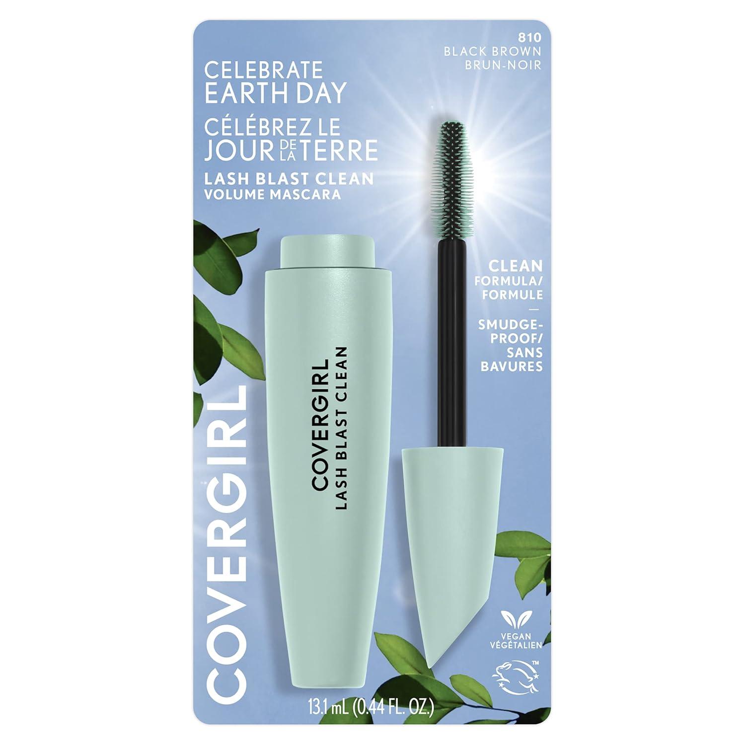 imageCoverGirl Lash Blast Clean Volume Mascara Vegan Formula Volumizing SmudgeProof Black 1 Count810 Black Brown