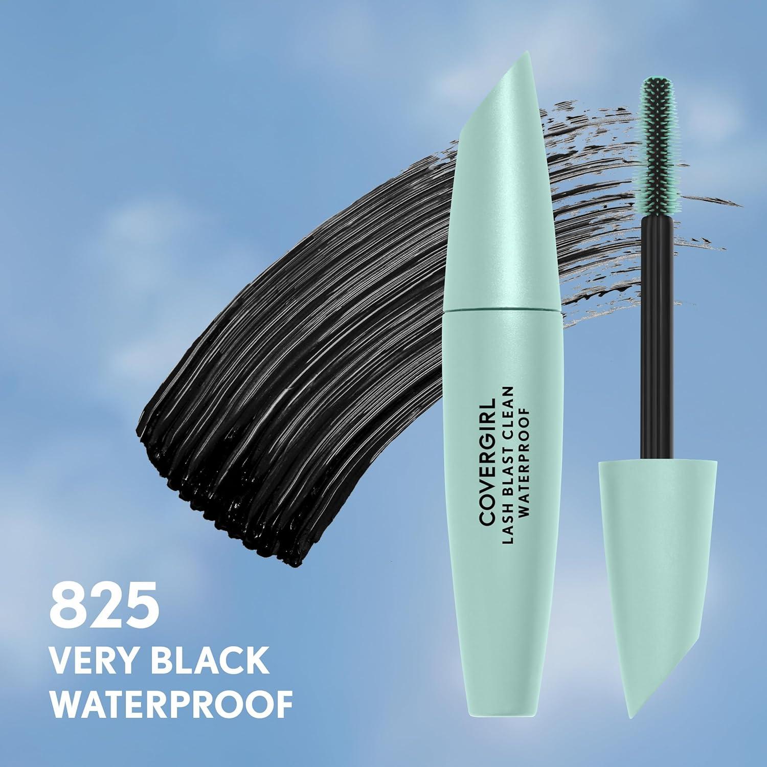 imageCoverGirl Lash Blast Clean Volume Mascara Vegan Formula Volumizing SmudgeProof Black 1 Count825 Very Black Waterproof