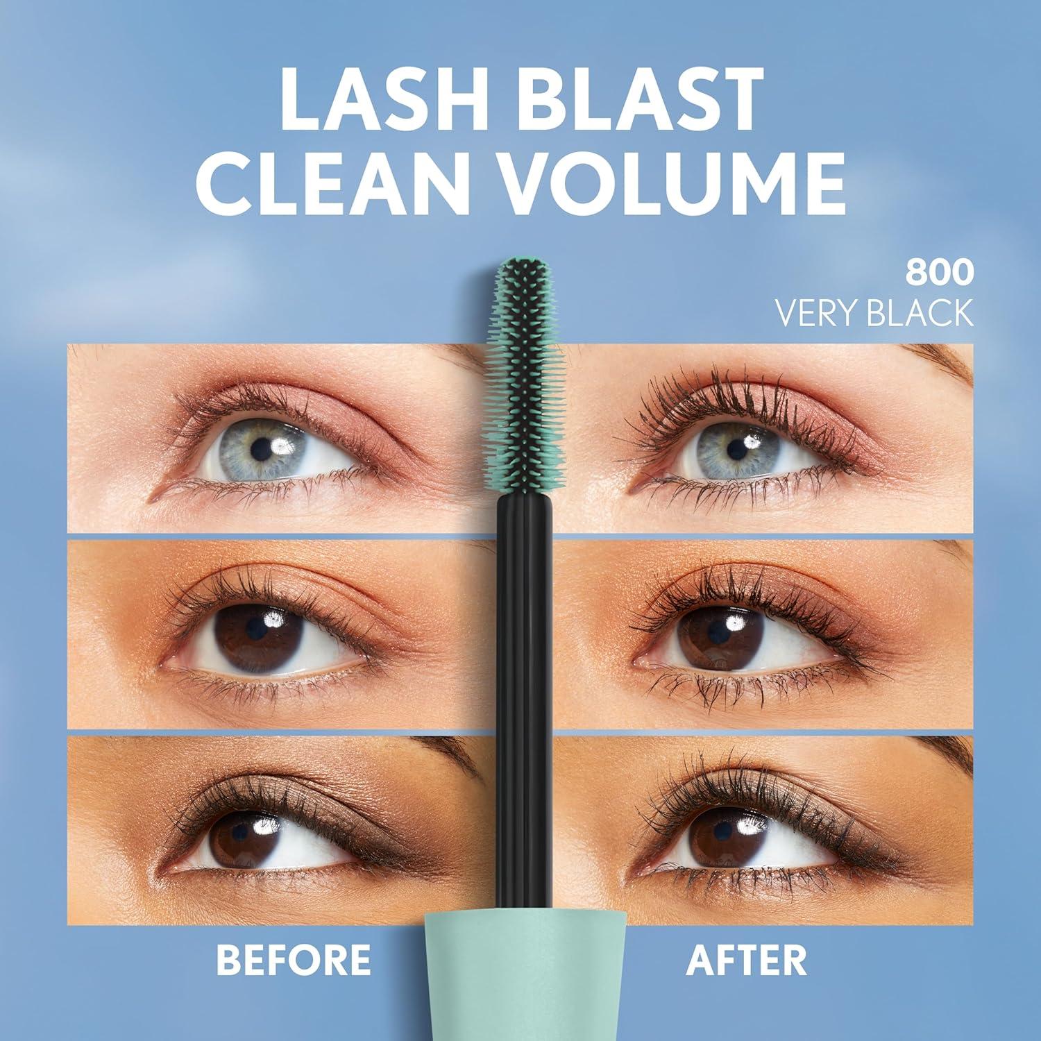 imageCoverGirl Lash Blast Clean Volume Mascara Vegan Formula Volumizing SmudgeProof Black 1 Count825 Very Black Waterproof